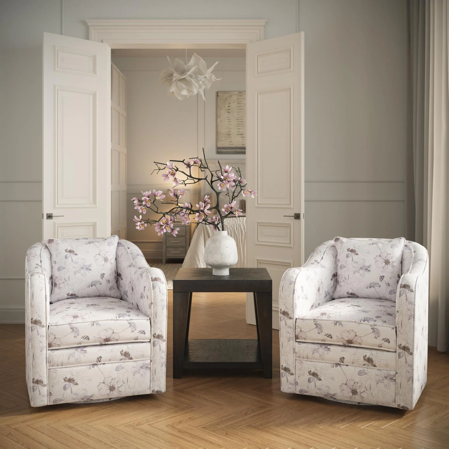 Flora Swivel Accent Chair - Image 5
