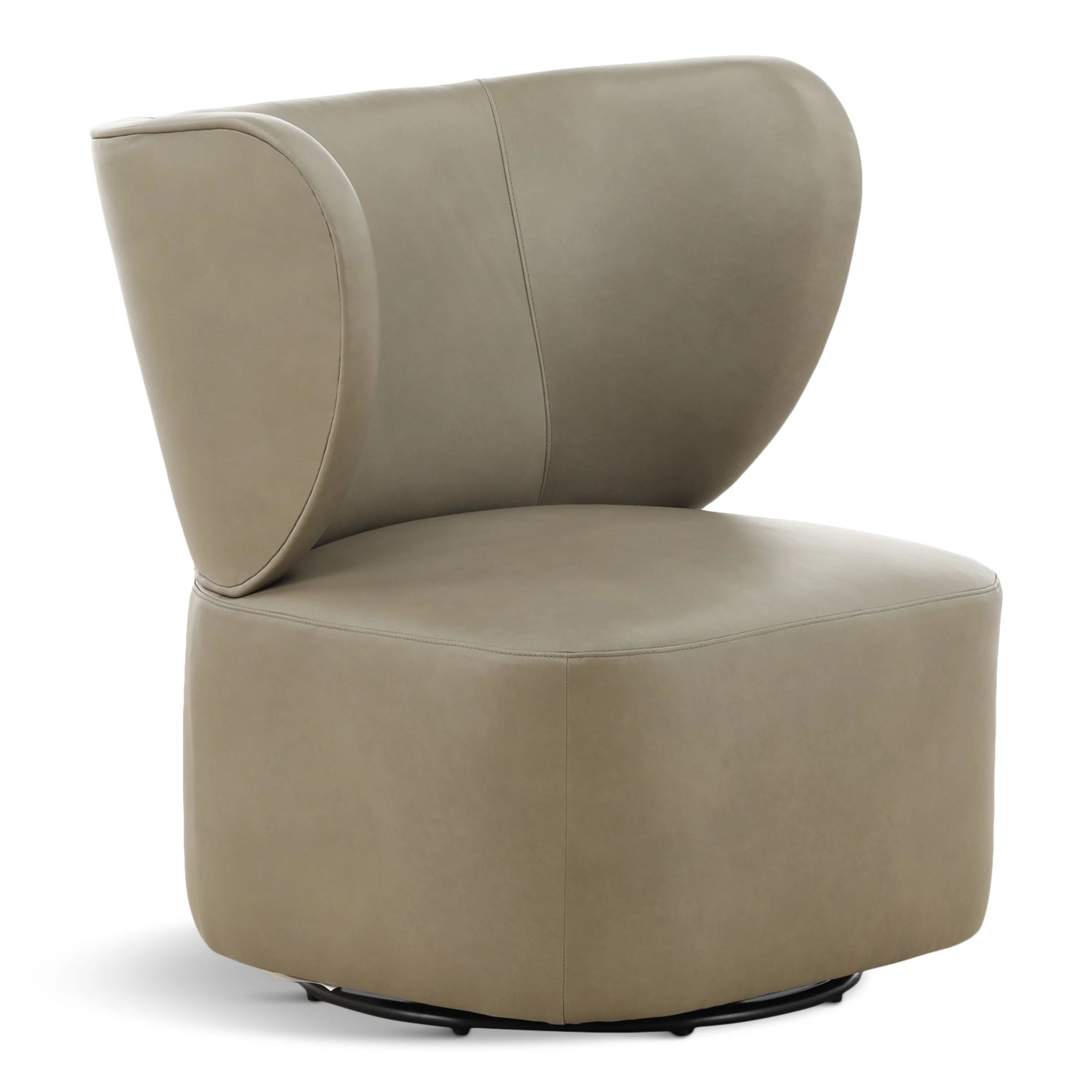Cornelia Leather Swivel Chair - Image 2
