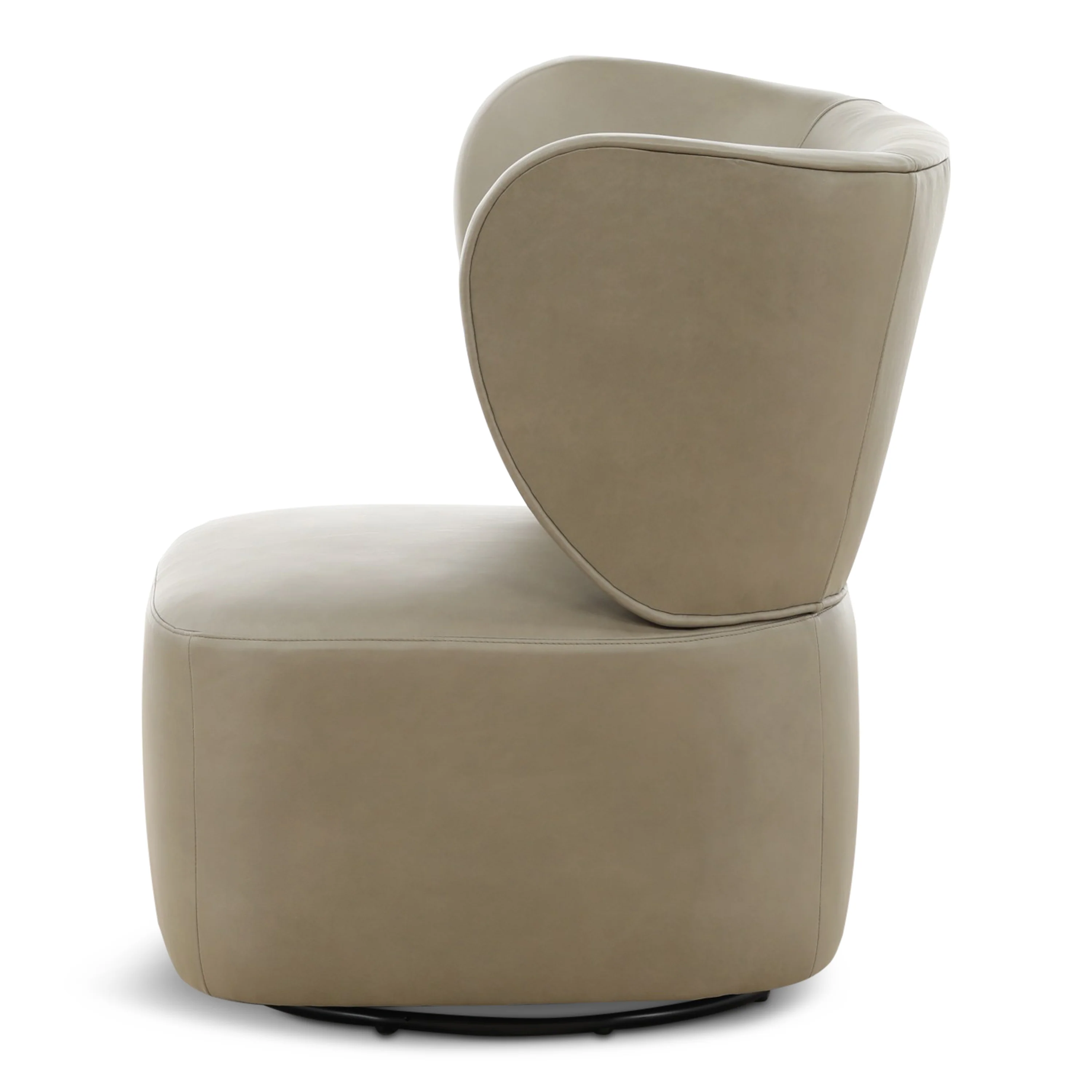 Cornelia Leather Swivel Chair - Image 5