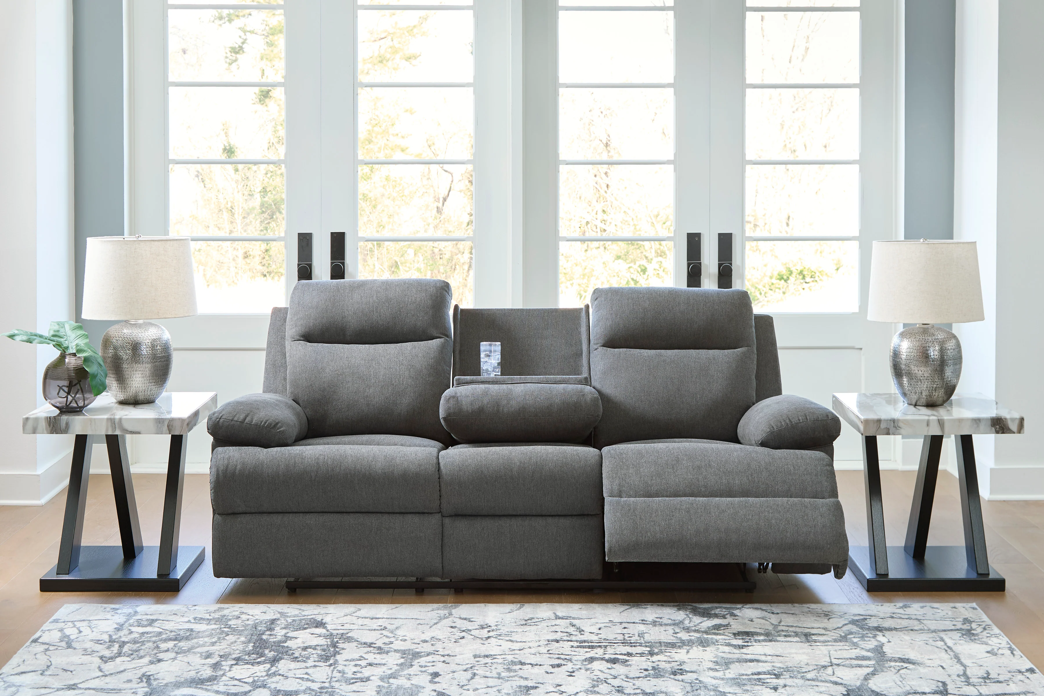 Tarrant Reclining Sofa with Drop Down Table - Image 14