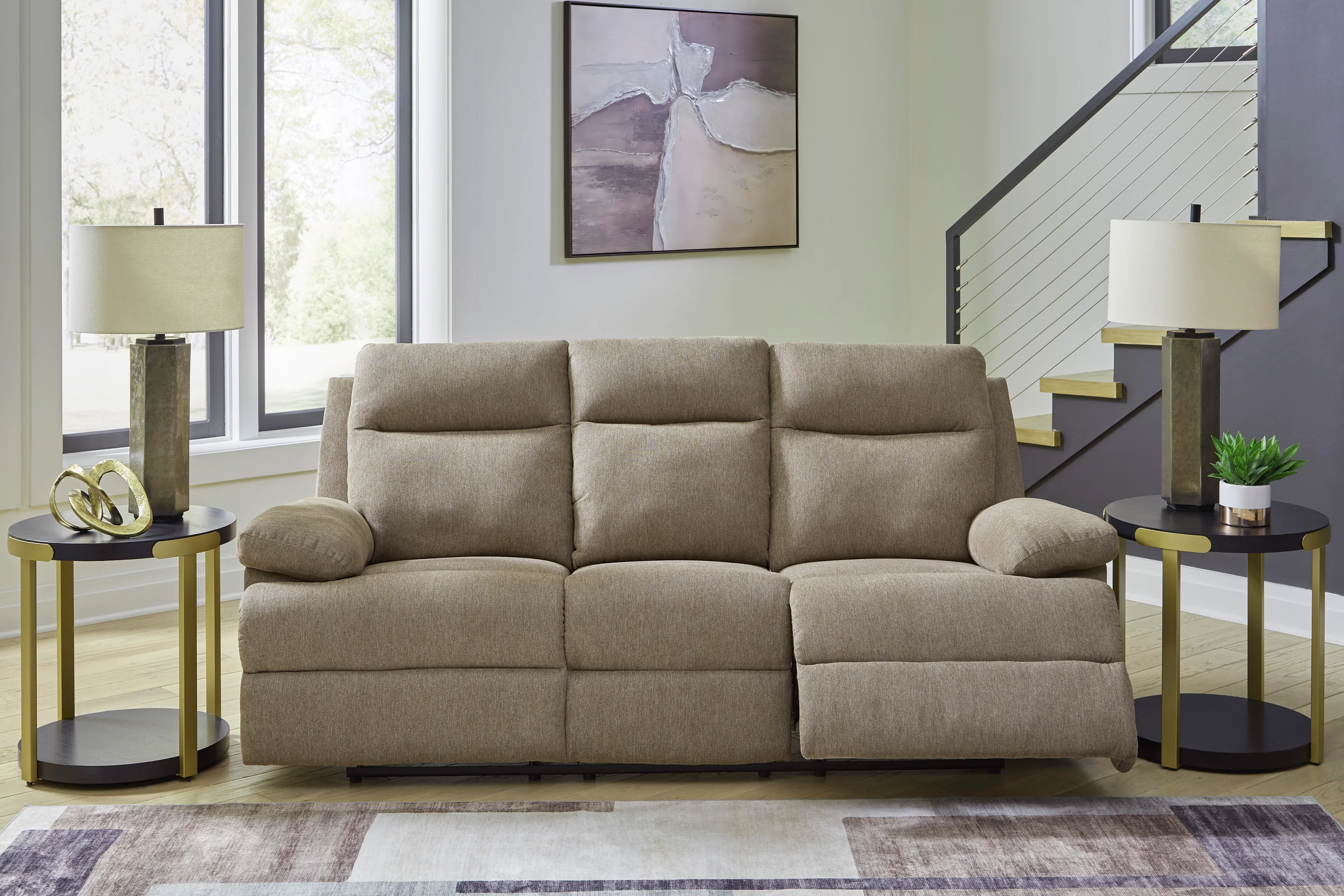 Tarrant Reclining Sofa with Drop Down Table - Image 2