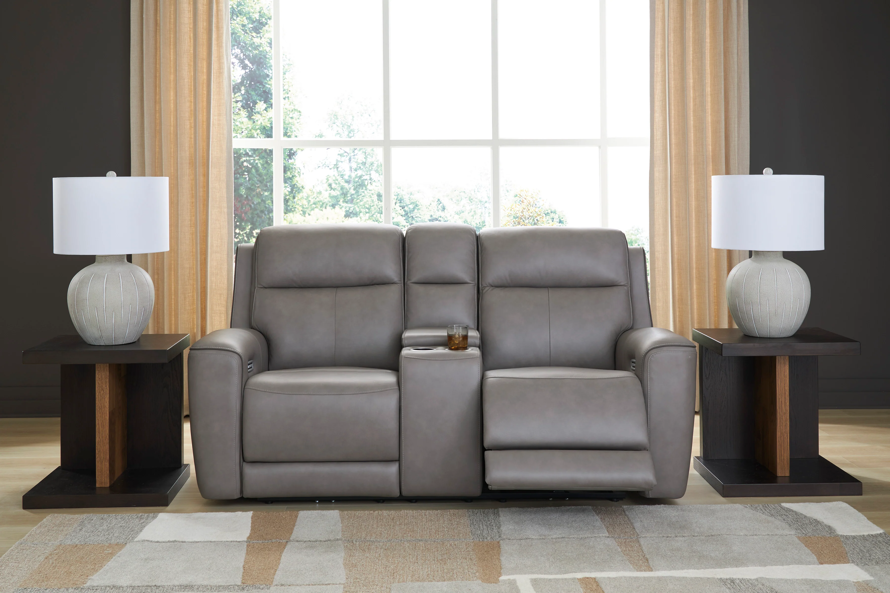 5Z-Relaxation Power Reclining Console Loveseat - Image 2