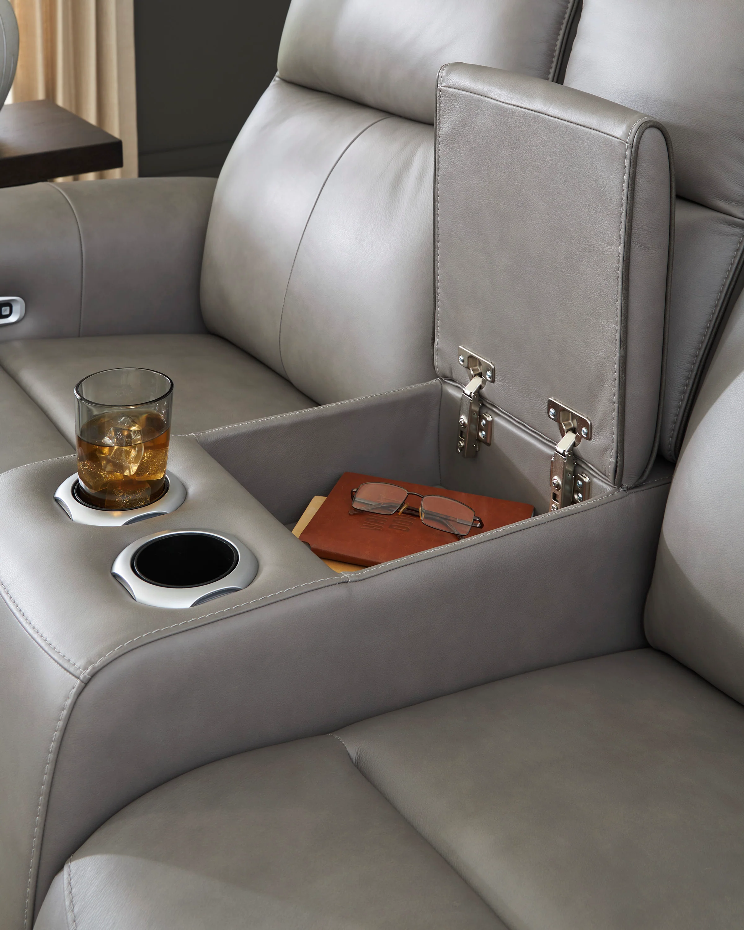 5Z-Relaxation Power Reclining Console Loveseat - Image 5