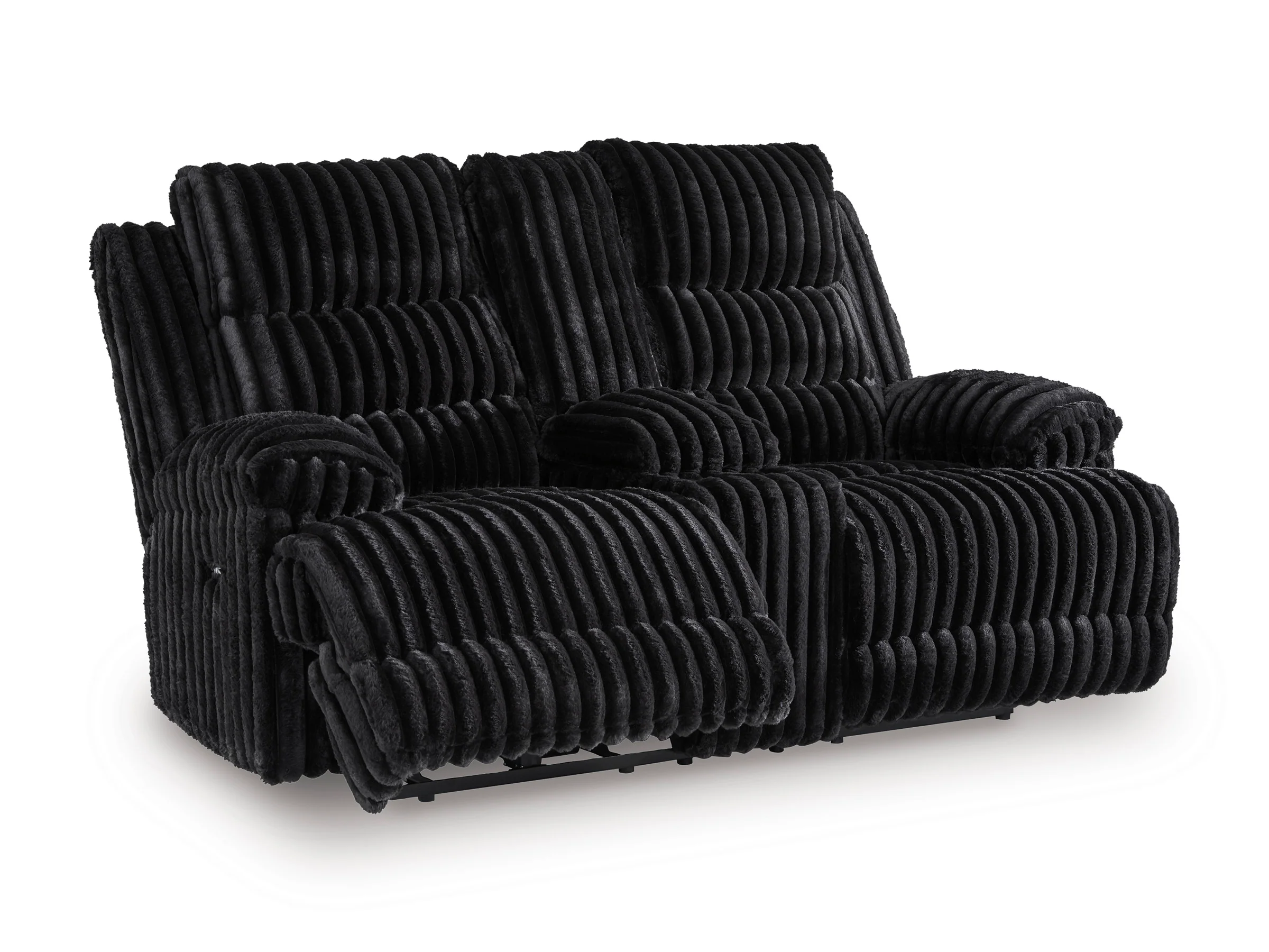 Technique Double Reclining Power Loveseat with Console - Image 10