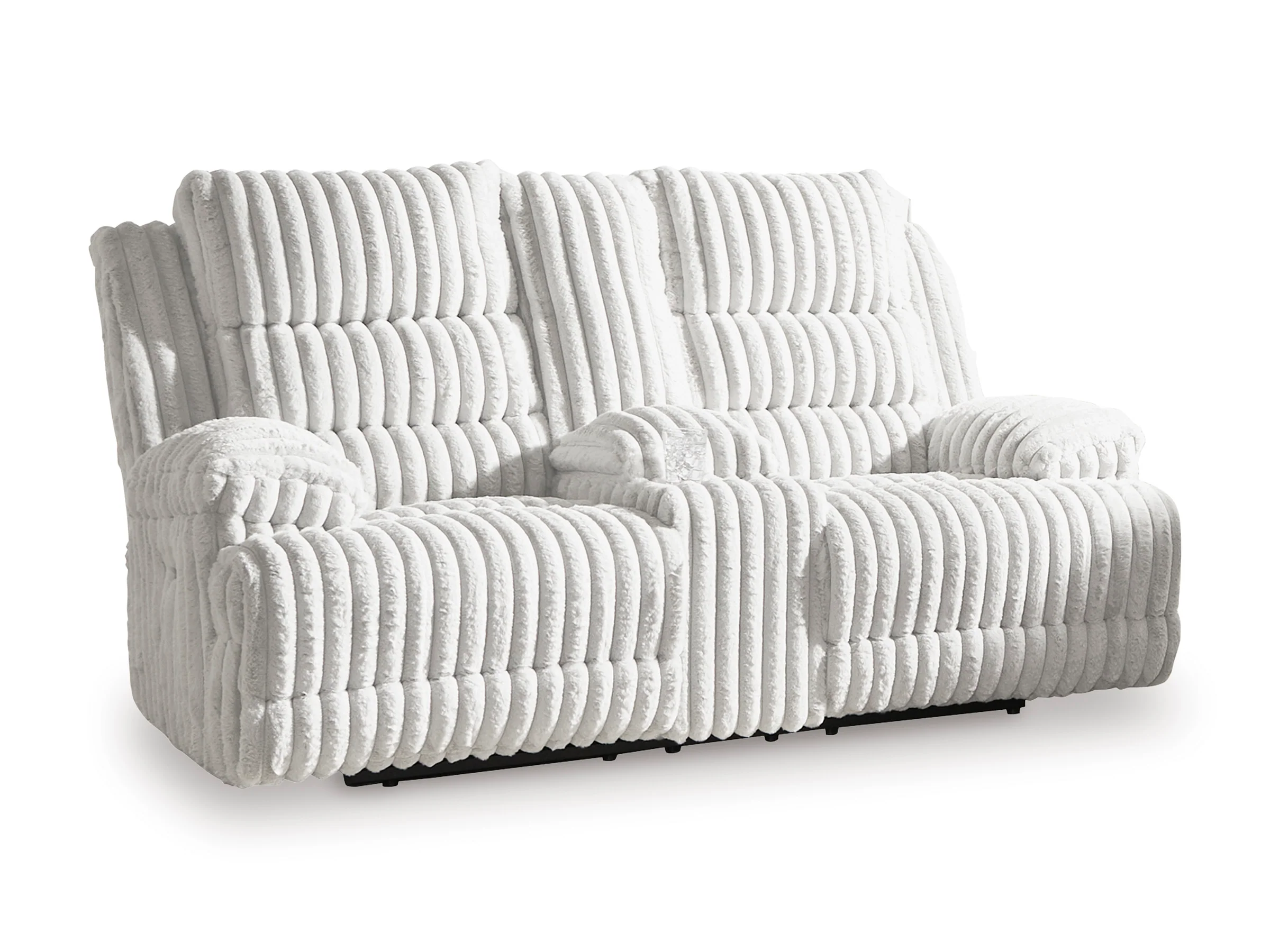 Technique Double Reclining Power Loveseat with Console - Image 3