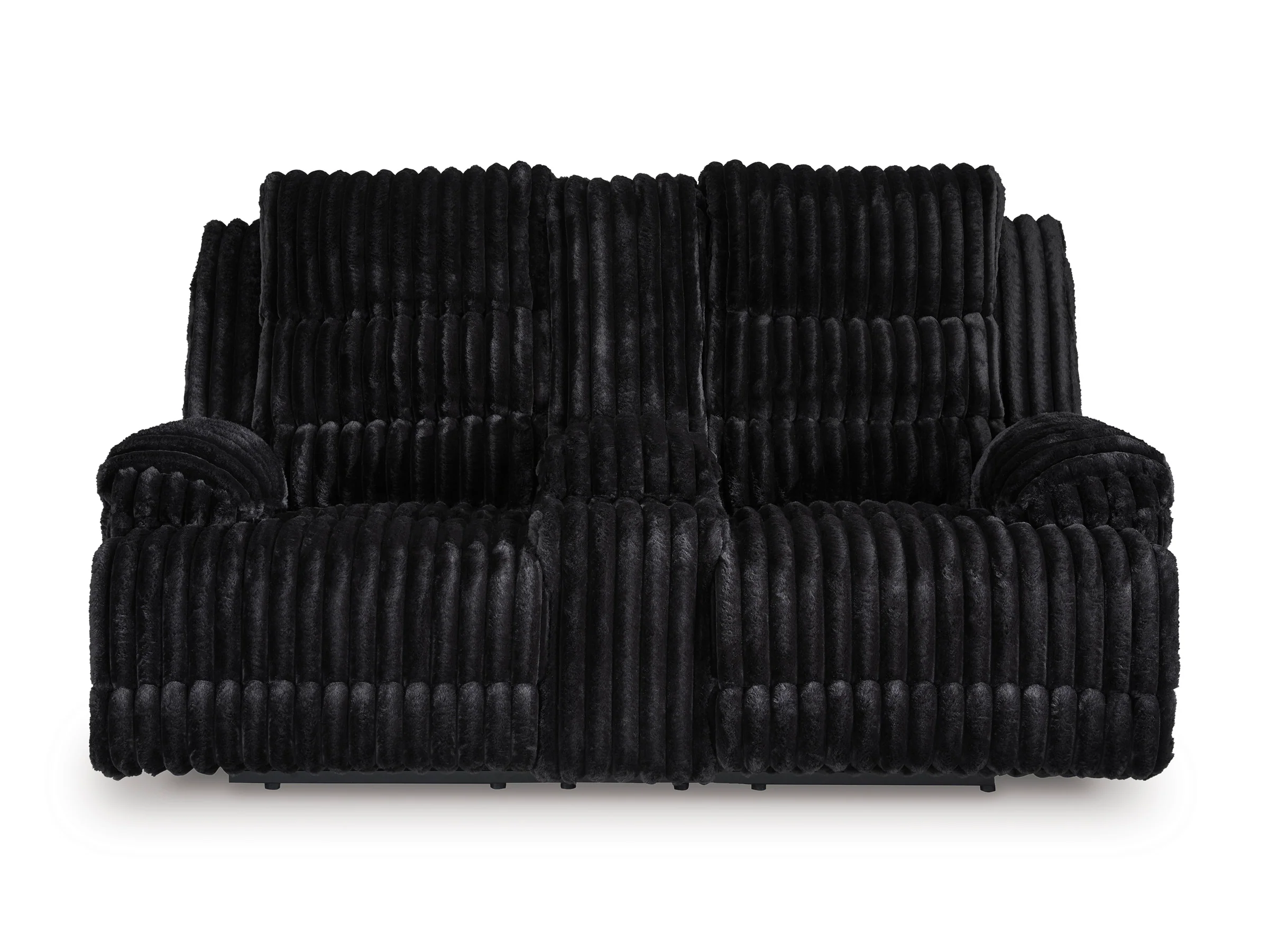 Technique Double Reclining Power Loveseat with Console - Image 8