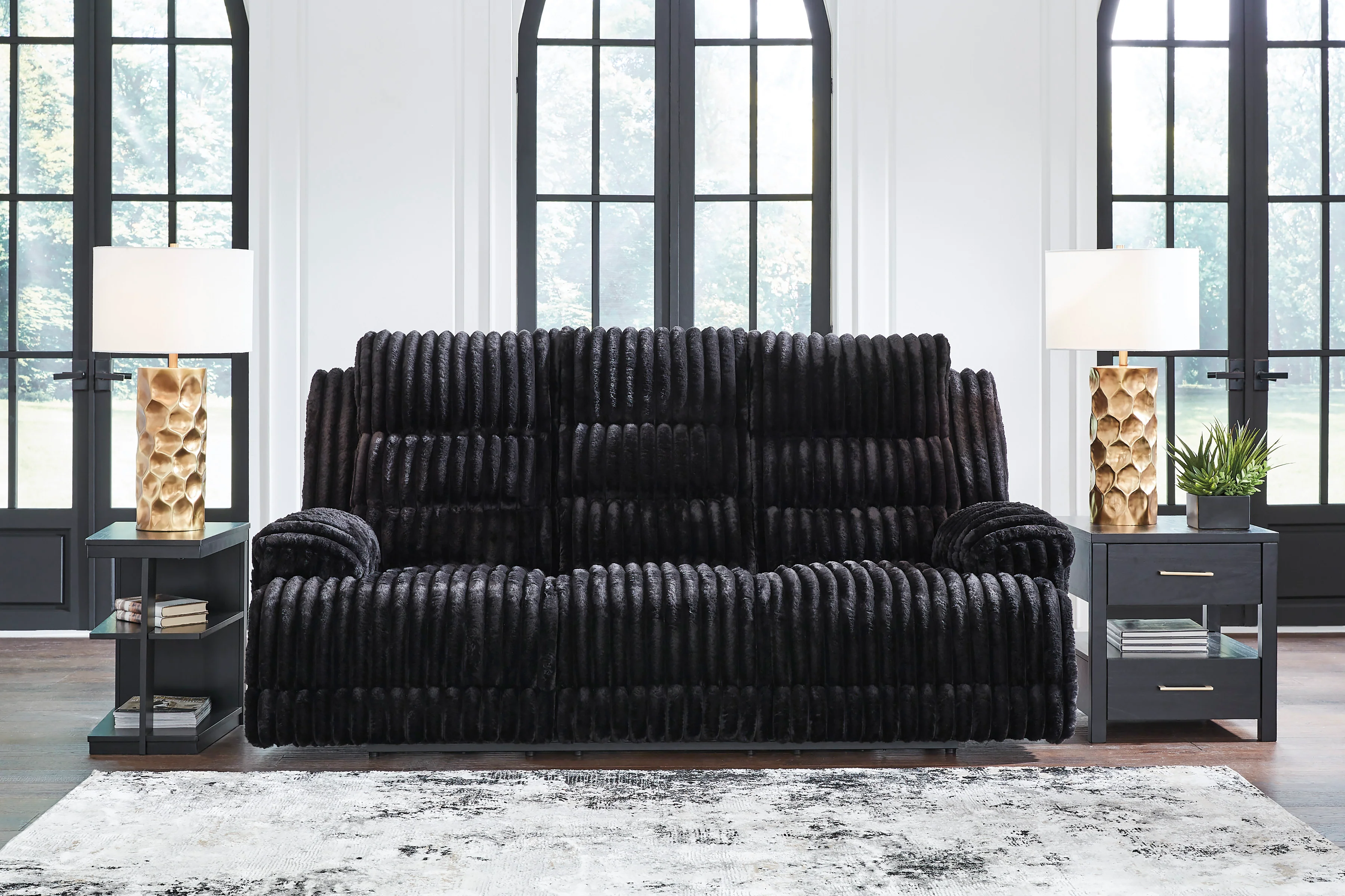 Technique Reclining Power Sofa with Drop Down Table - Image 10