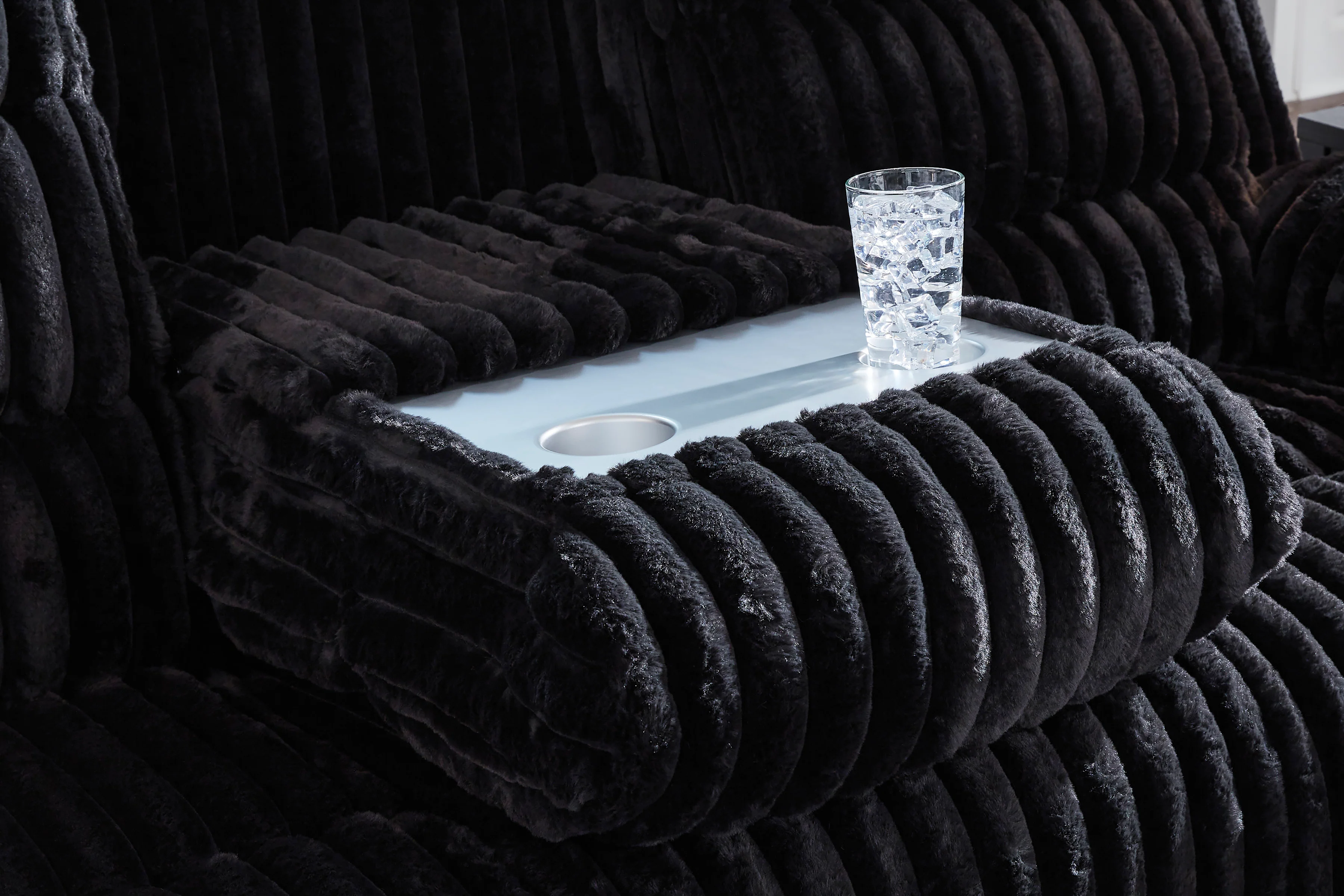 Technique Reclining Power Sofa with Drop Down Table - Image 15