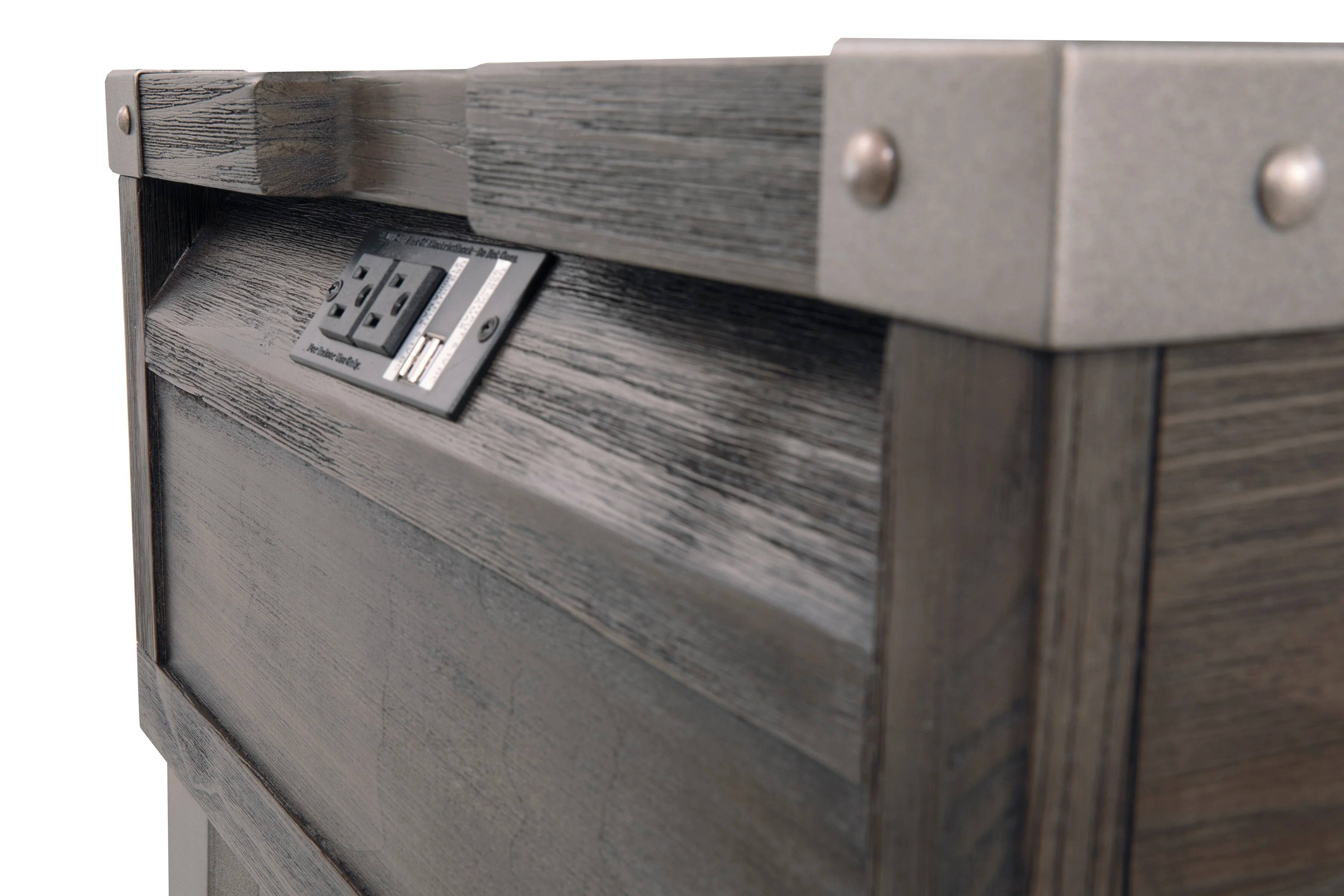 Todoe End Table with USB Ports & Outlets - Image 11
