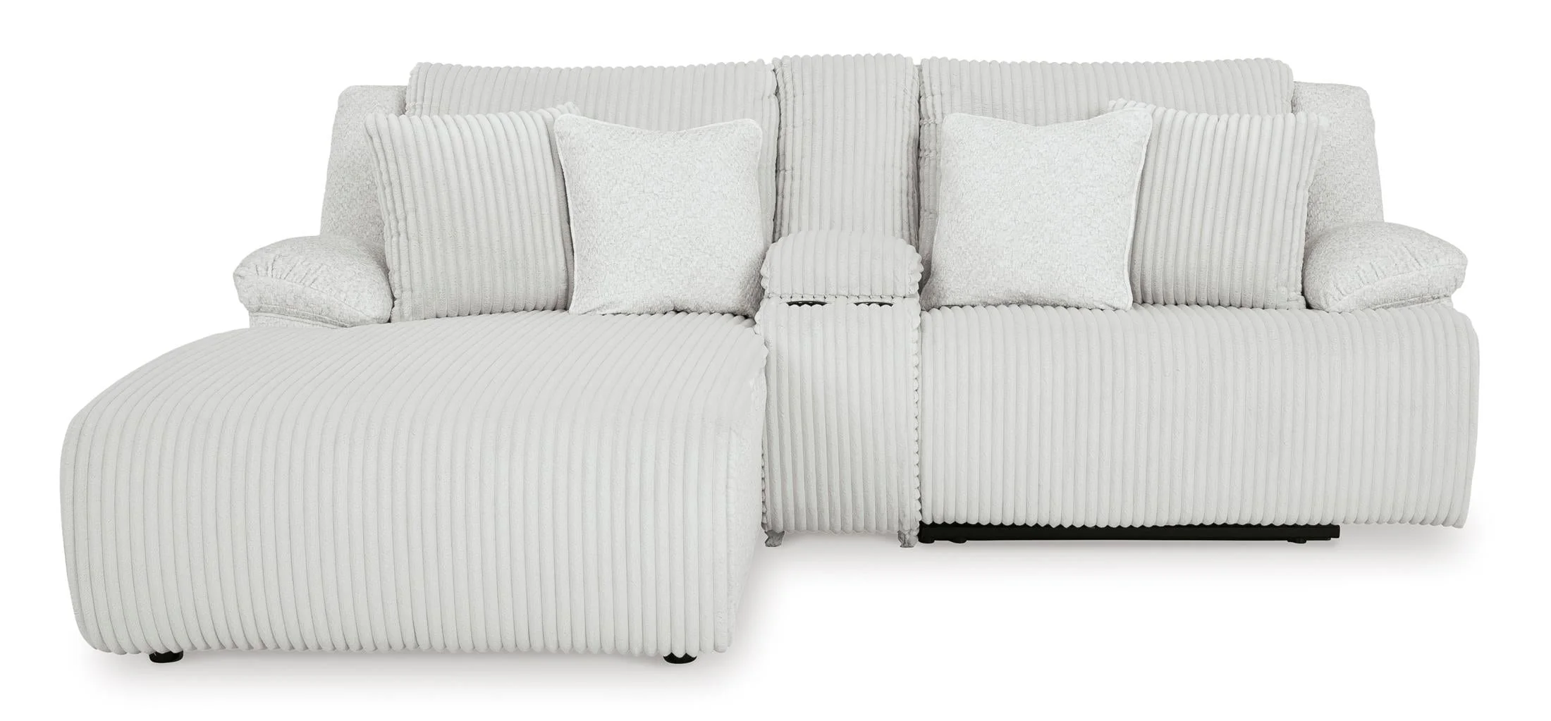 Top Tier Left Facing 3-Piece Reclining Sectional Sofa with Chaise - Image 3