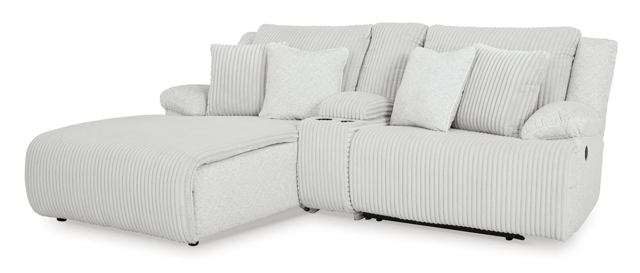 Top Tier Left Facing 3-Piece Reclining Sectional Sofa with Chaise - Image 5