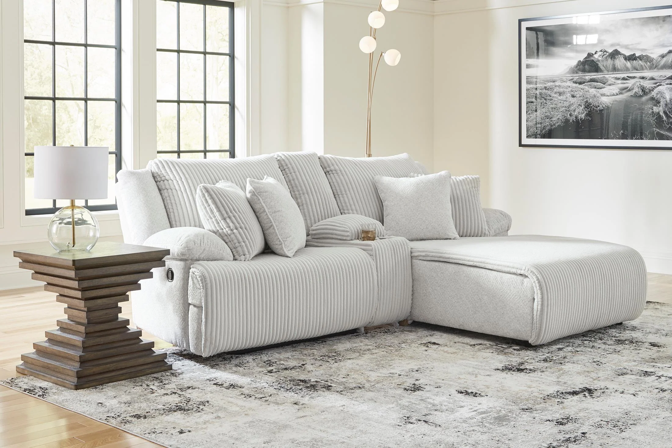 Top Tier Right Facing 3-Piece Reclining Sectional Sofa with Chaise - Image 4