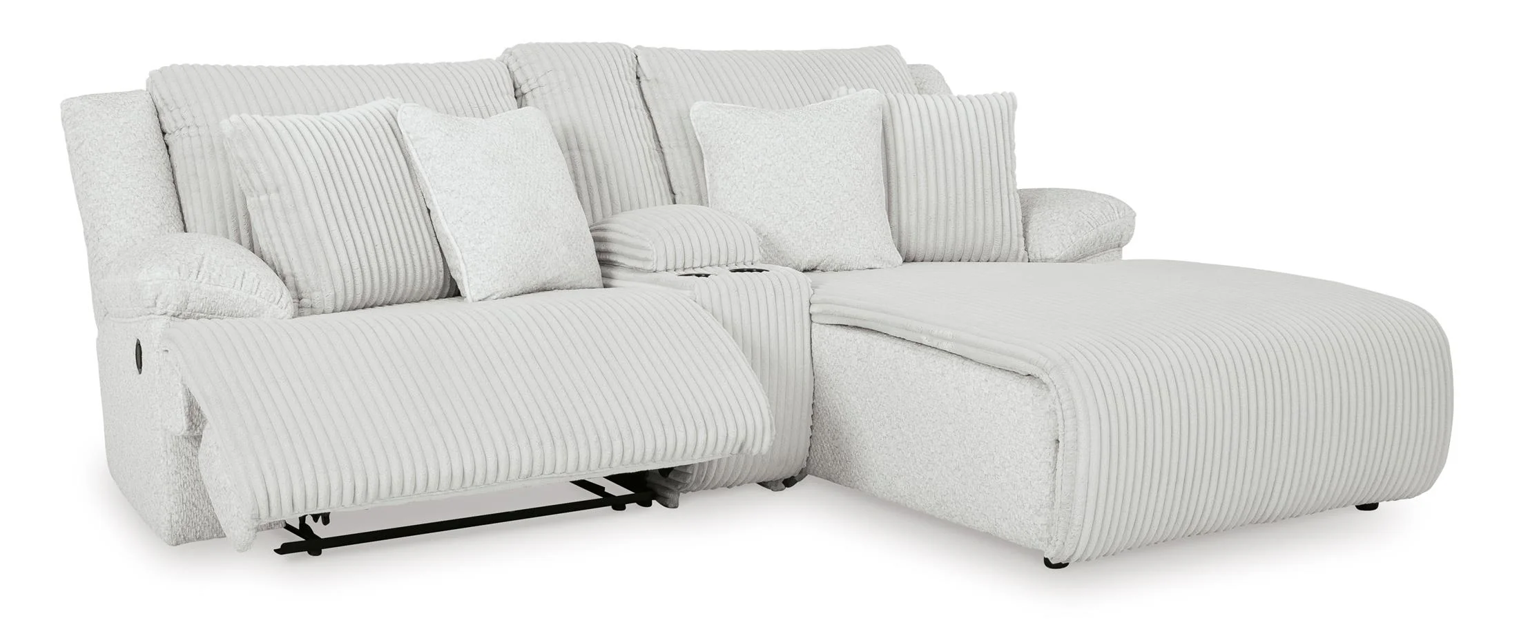 Top Tier Right Facing 3-Piece Reclining Sectional Sofa with Chaise - Image 6