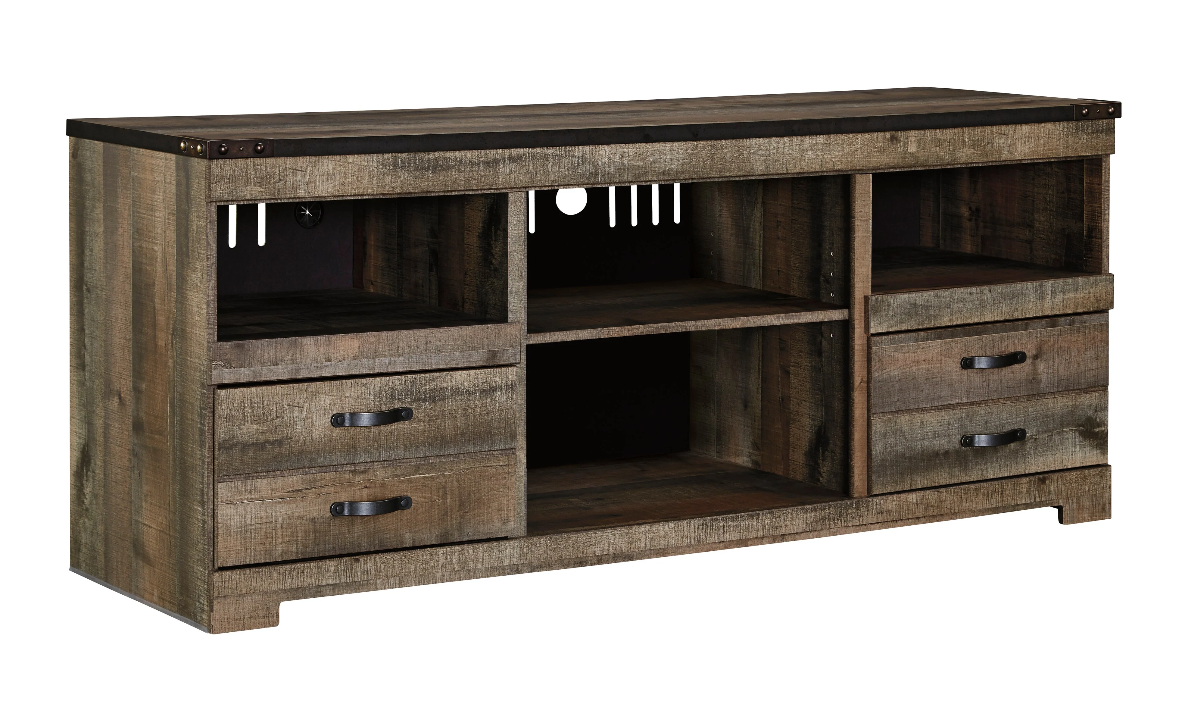 Trinell 63" TV Stand with Fireplace Option - Image 10