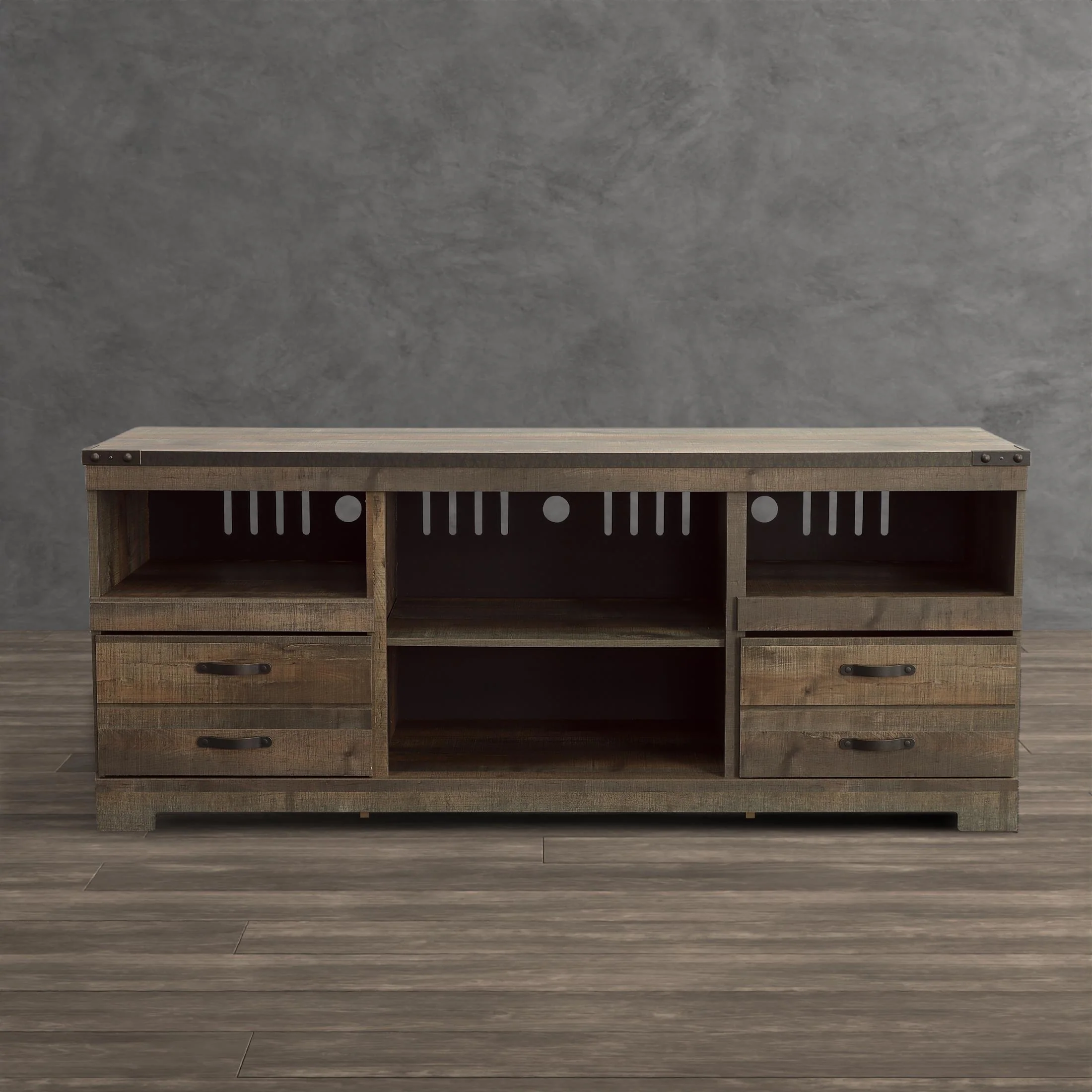 Trinell 63" TV Stand with Fireplace Option - Image 12
