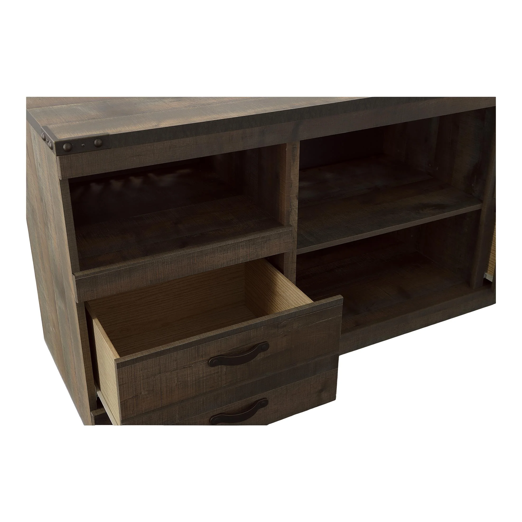 Trinell 63" TV Stand with Fireplace Option - Image 5