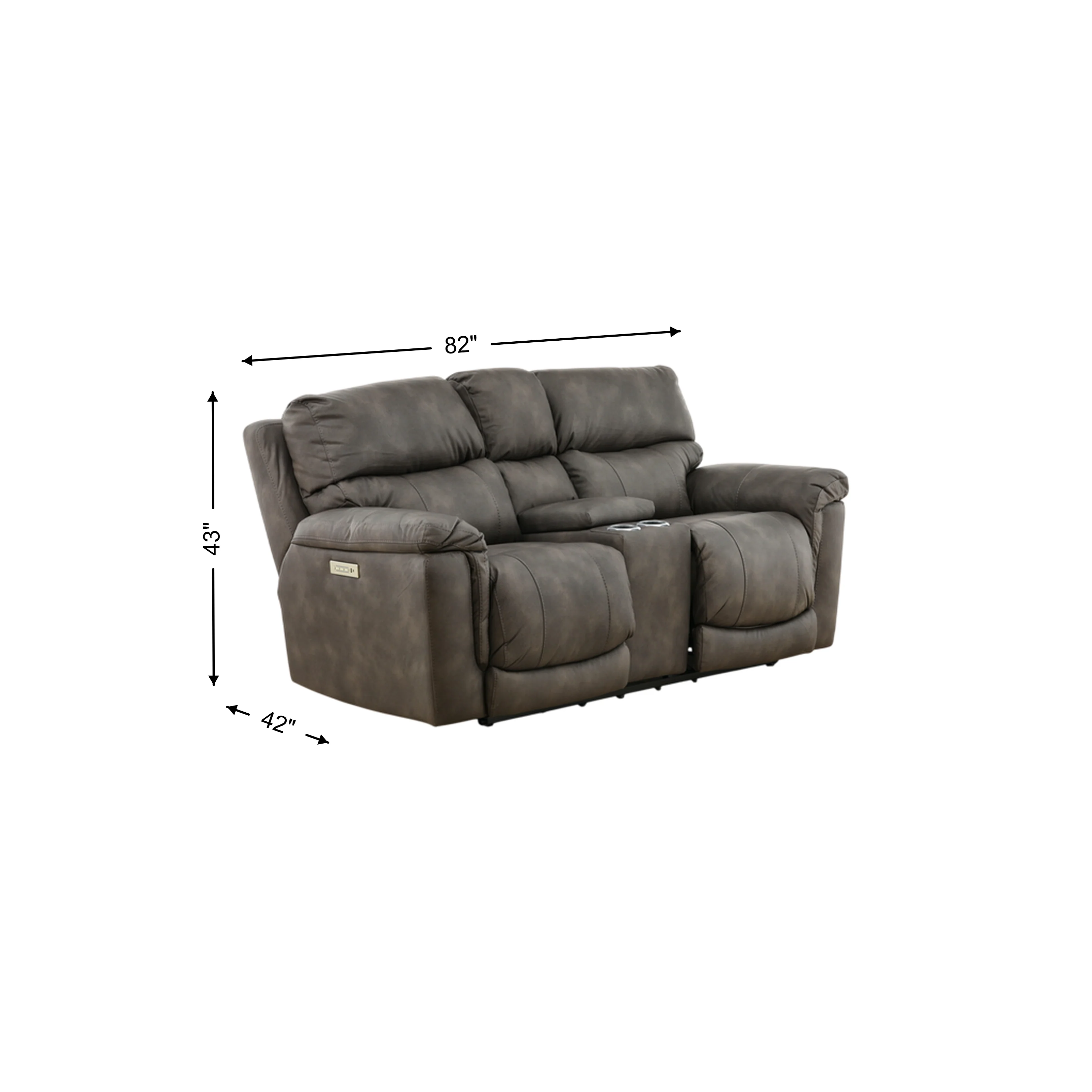 Gale Triple Power Reclining Console Loveseat - Image 2