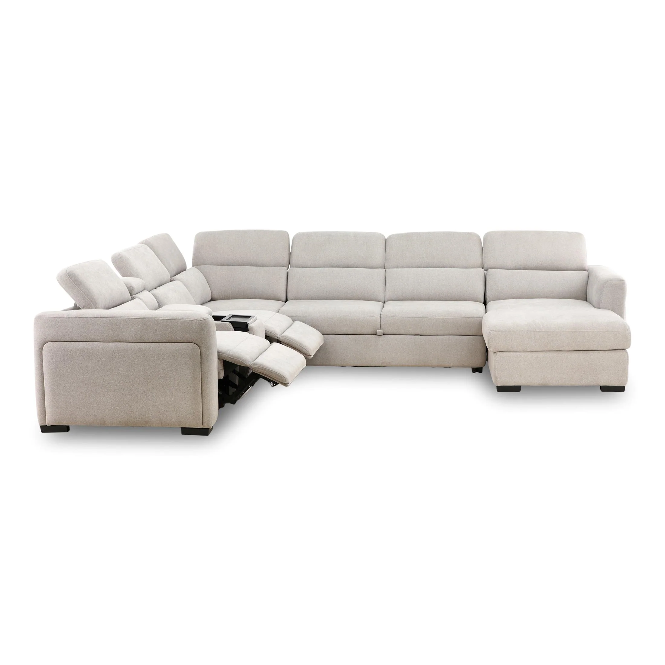 Tuscany 6-Piece Power Reclining Sleeper Sectional with Chaise - Image 3