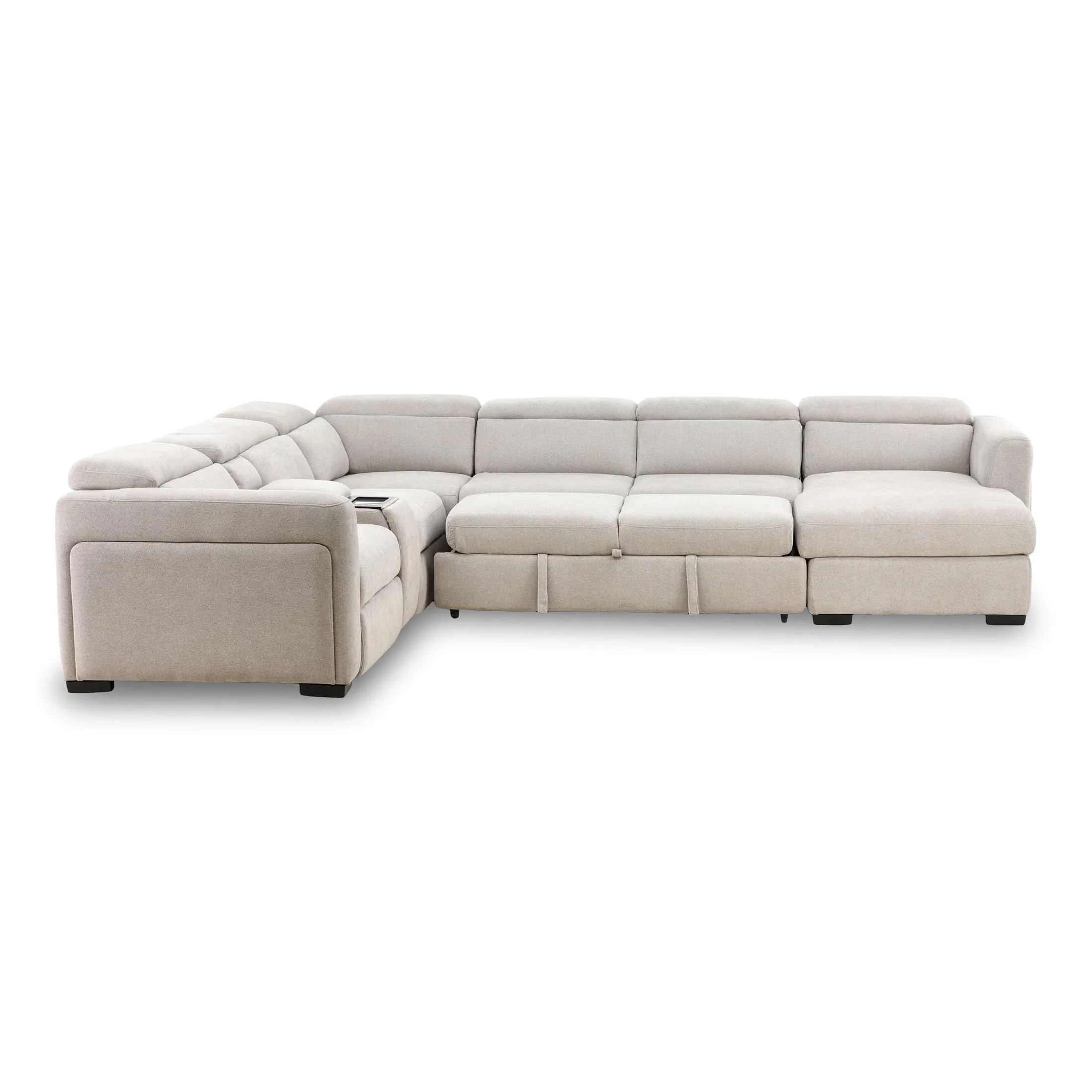 Tuscany 6-Piece Power Reclining Sleeper Sectional with Chaise - Image 4
