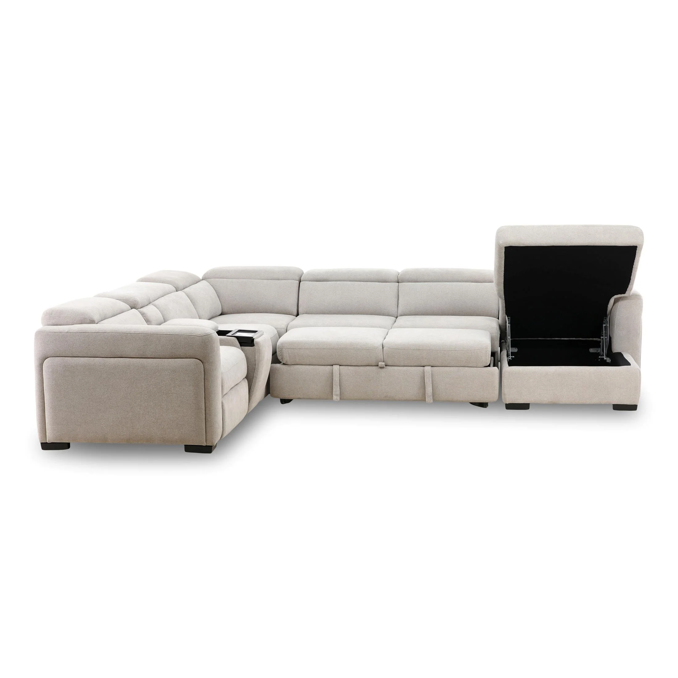 Tuscany 6-Piece Power Reclining Sleeper Sectional with Chaise - Image 5