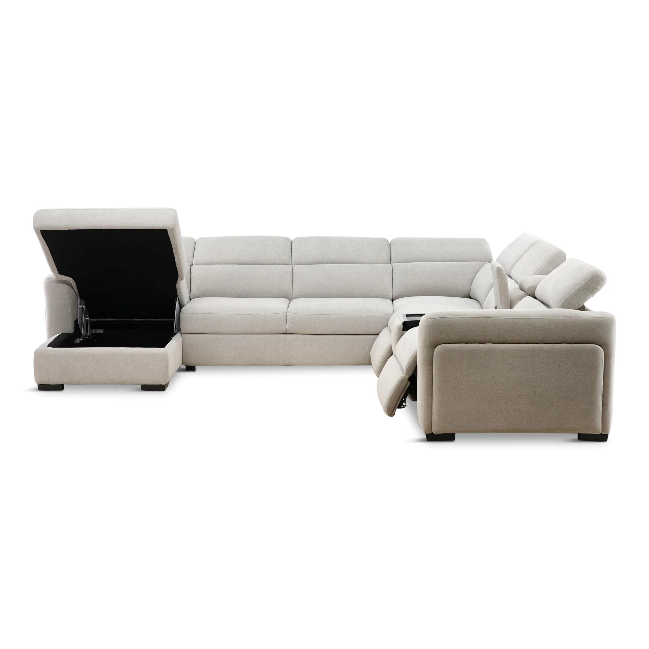 Tuscany 6-Piece Power Reclining Sleeper Sectional with Chaise - Image 7