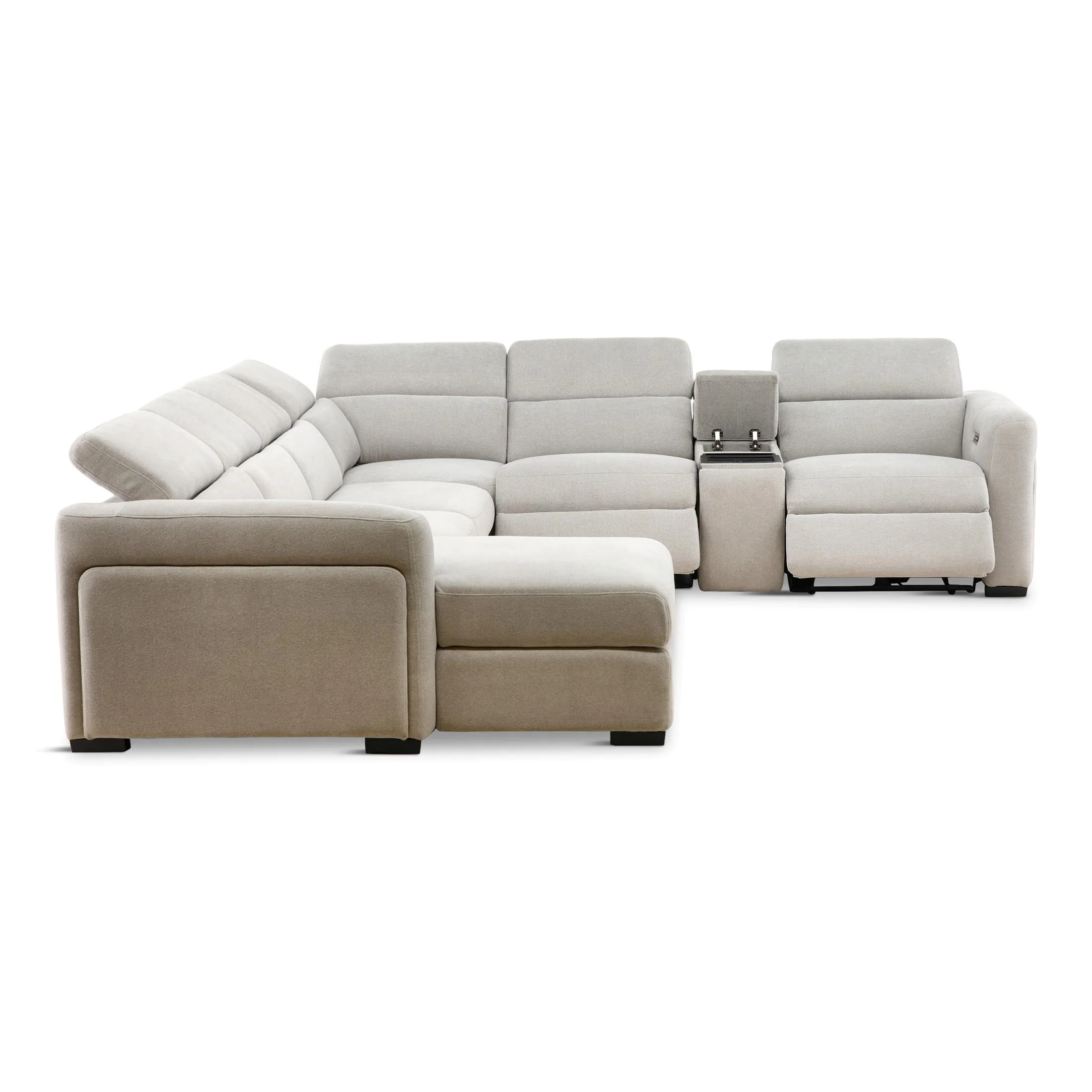 Tuscany 6-Piece Power Reclining Sleeper Sectional with Chaise - Image 8