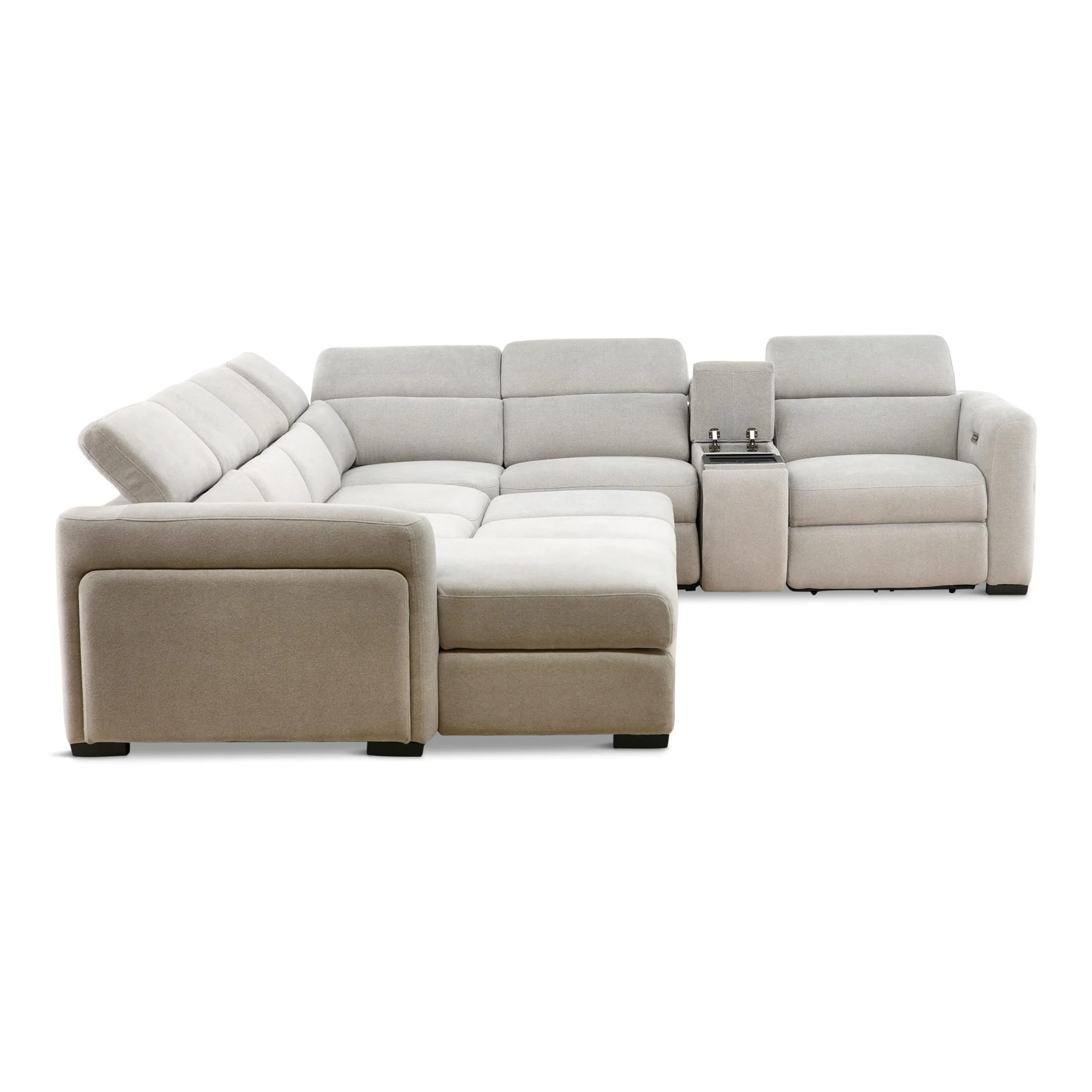 Tuscany 6-Piece Power Reclining Sleeper Sectional with Chaise - Image 9