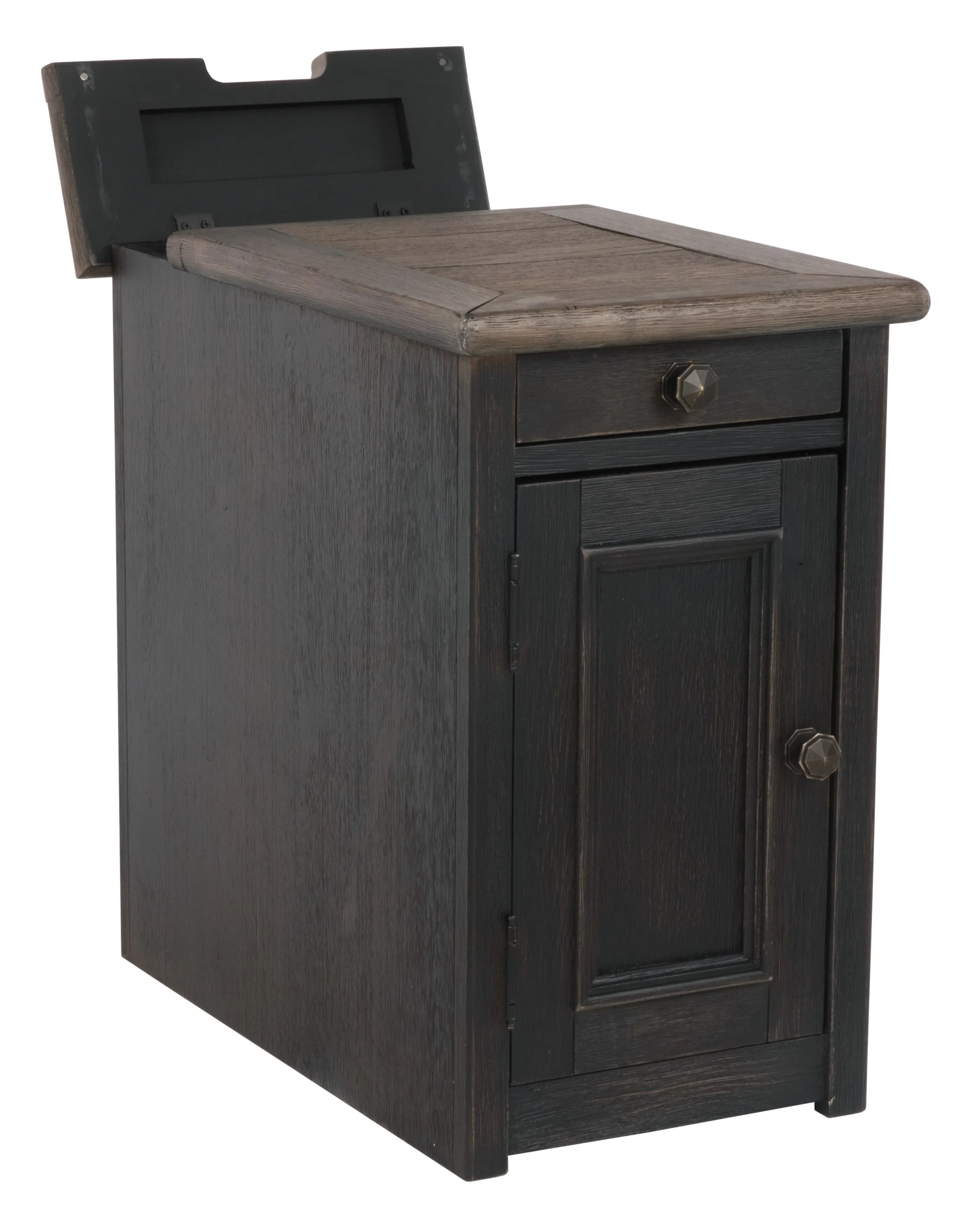 Tyler Creek Chairside End Table with USB Ports and Outlets - Image 6