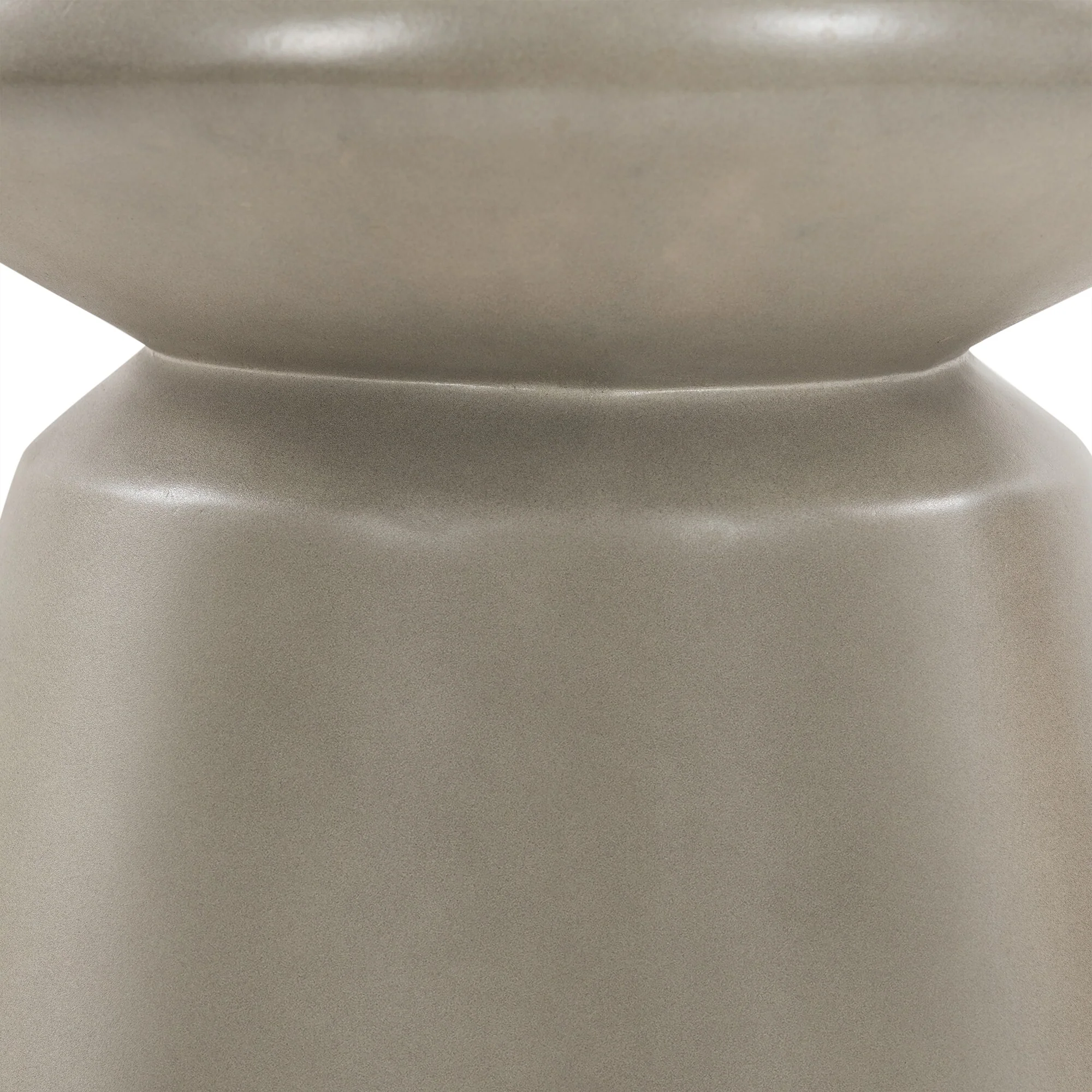 Umbre Concrete Indoor Outdoor Accent Stool End Table - Image 3