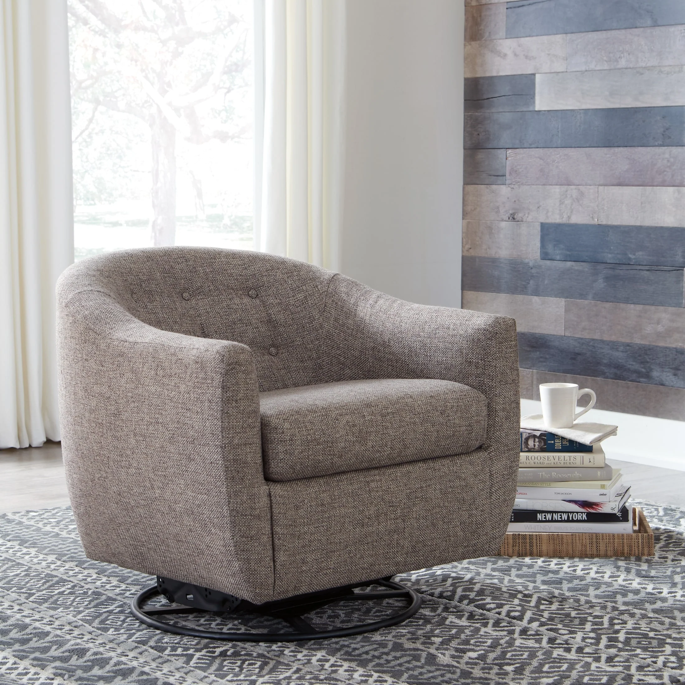 Upshur Swivel Glider Accent Chair - Image 5