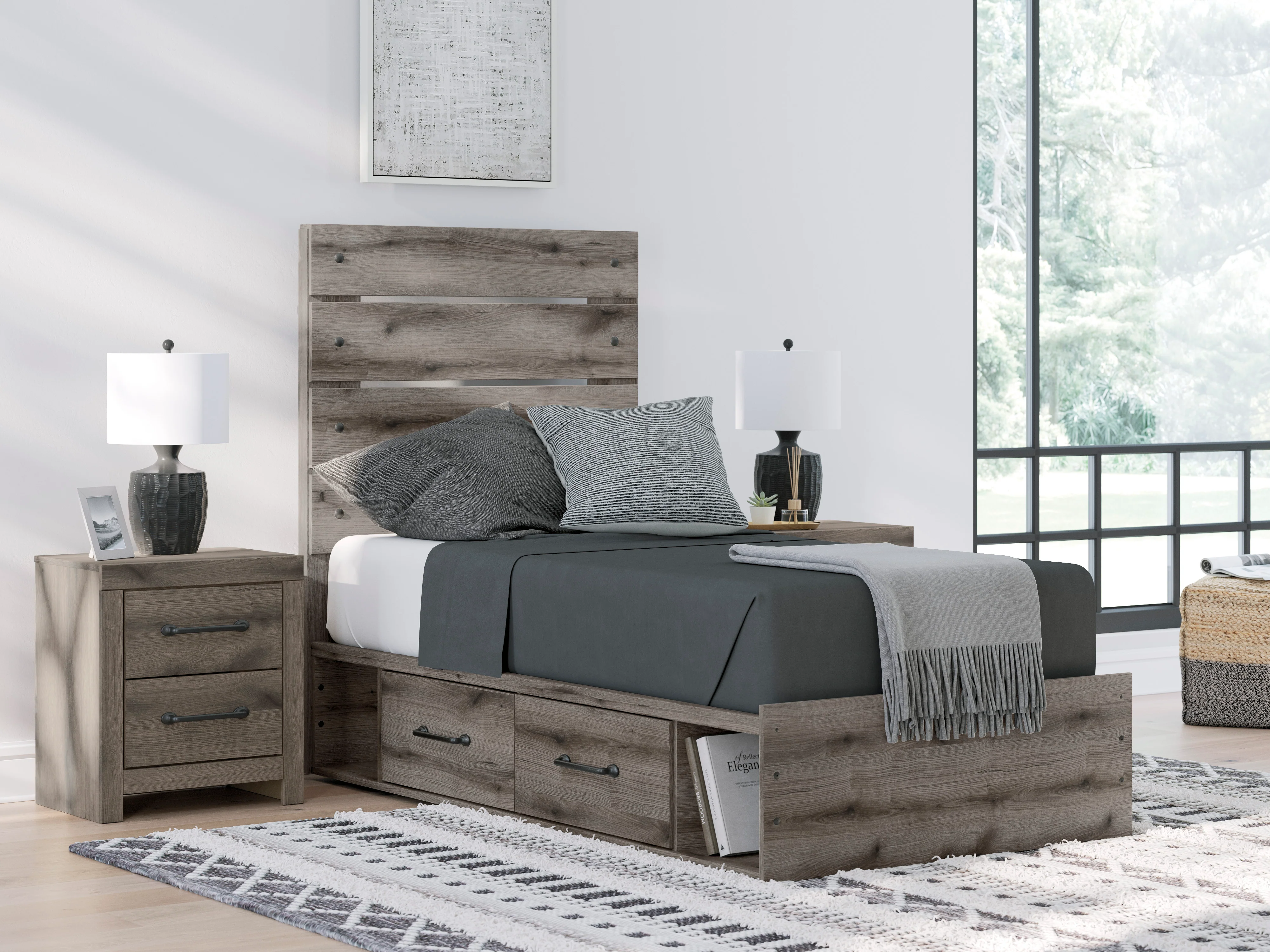 Urbanoore Panel Bed with Double Storage - Image 12