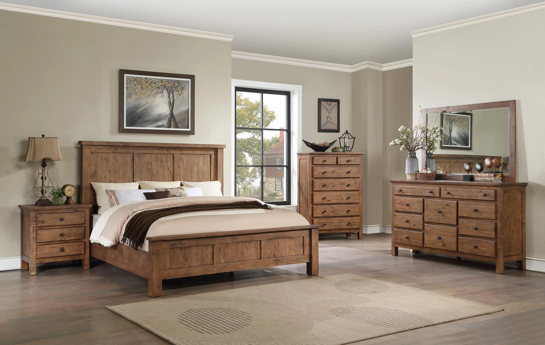 Valier 3-Piece Panel Bedroom Set - Image 2