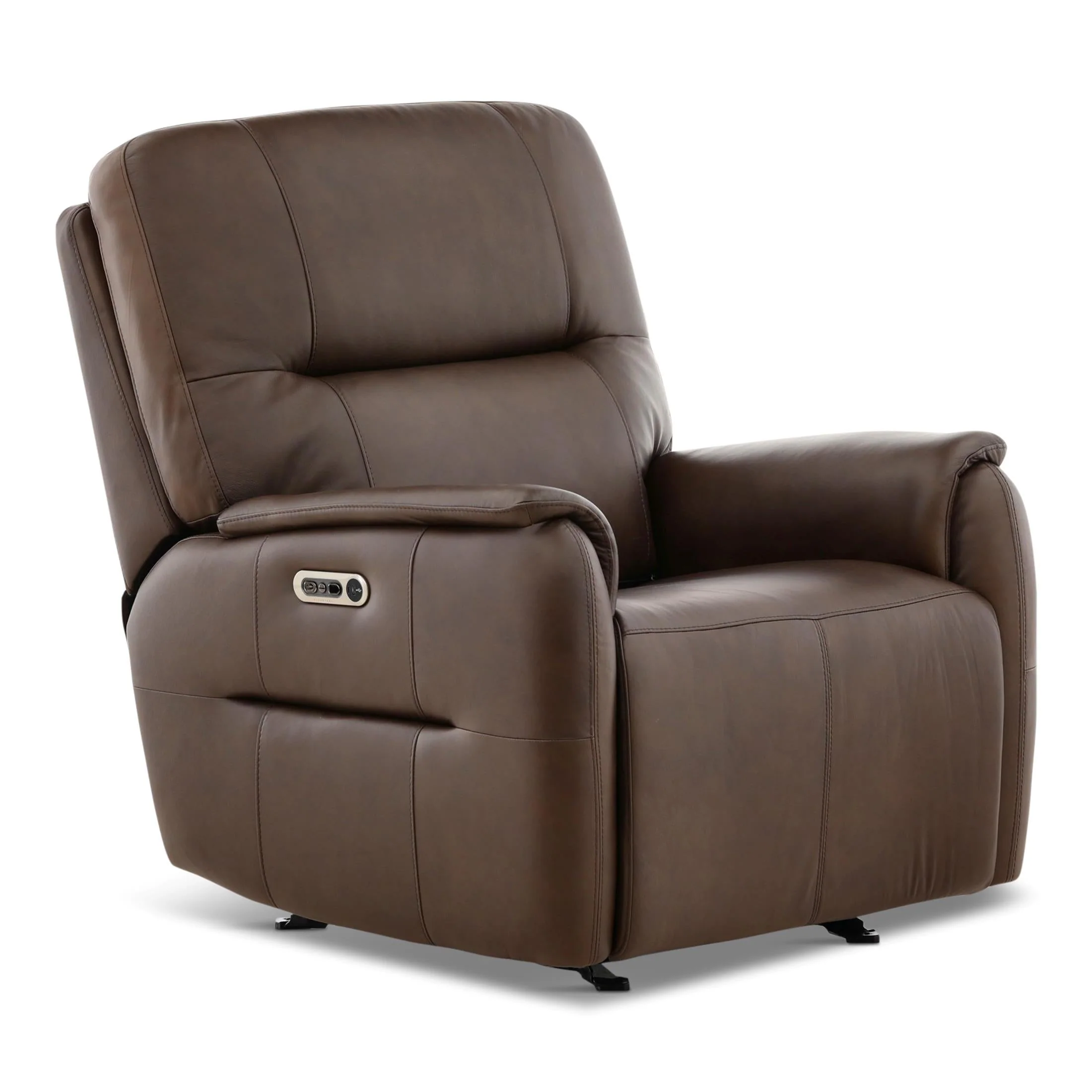 Flexsteel Walker Leather Gliding Power Recliner - Image 15