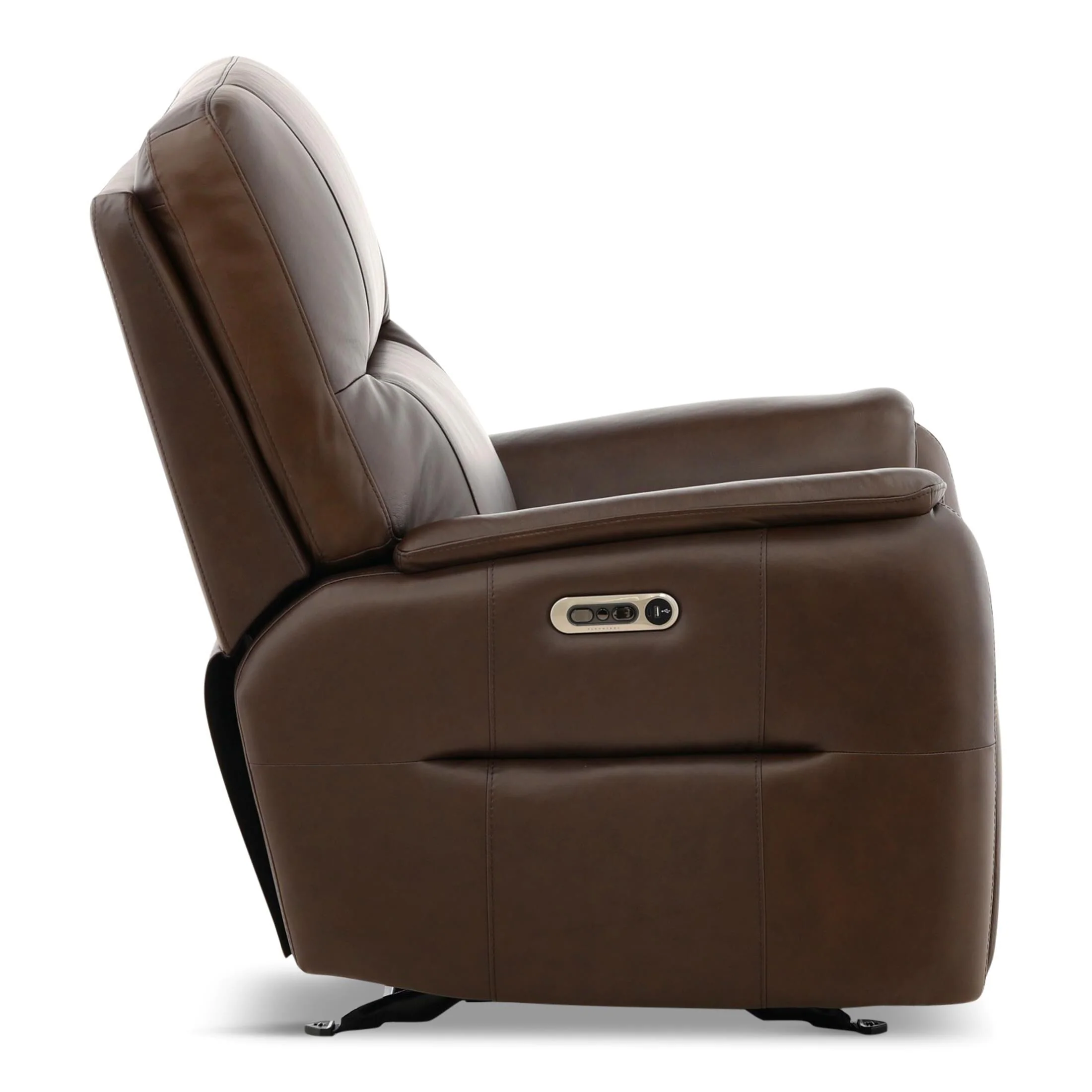 Flexsteel Walker Leather Gliding Power Recliner - Image 19
