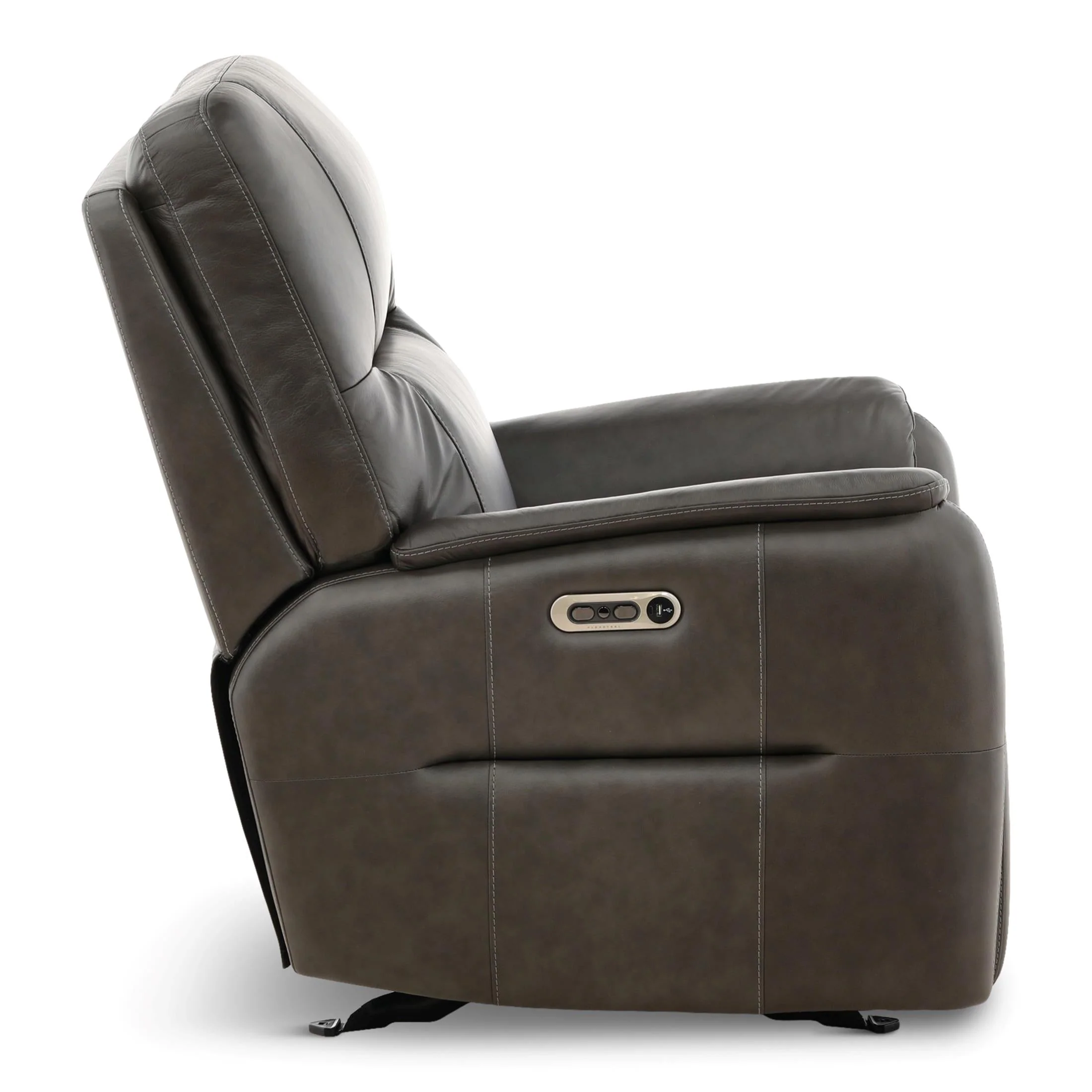 Flexsteel Walker Leather Gliding Power Recliner - Image 7