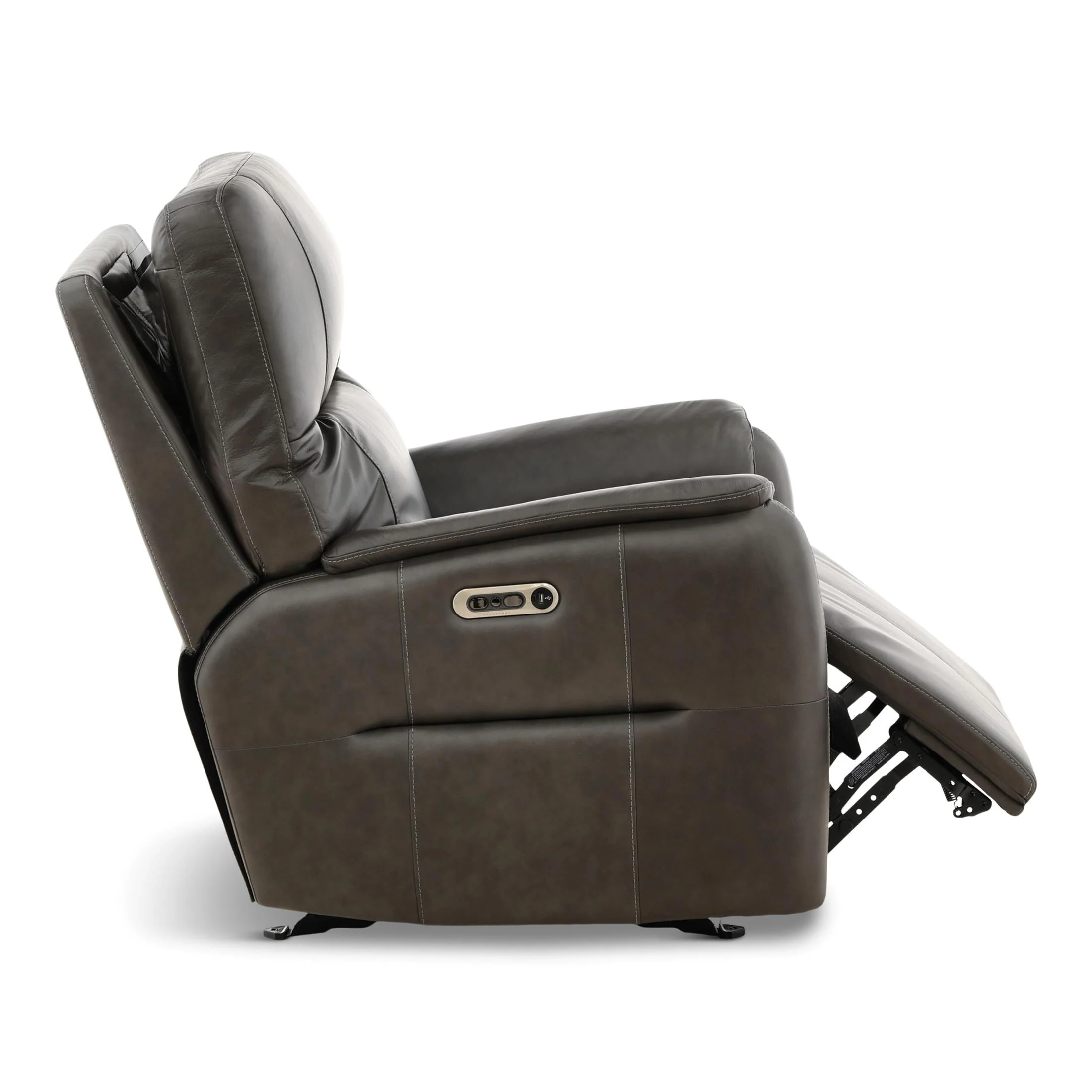 Flexsteel Walker Leather Gliding Power Recliner - Image 8