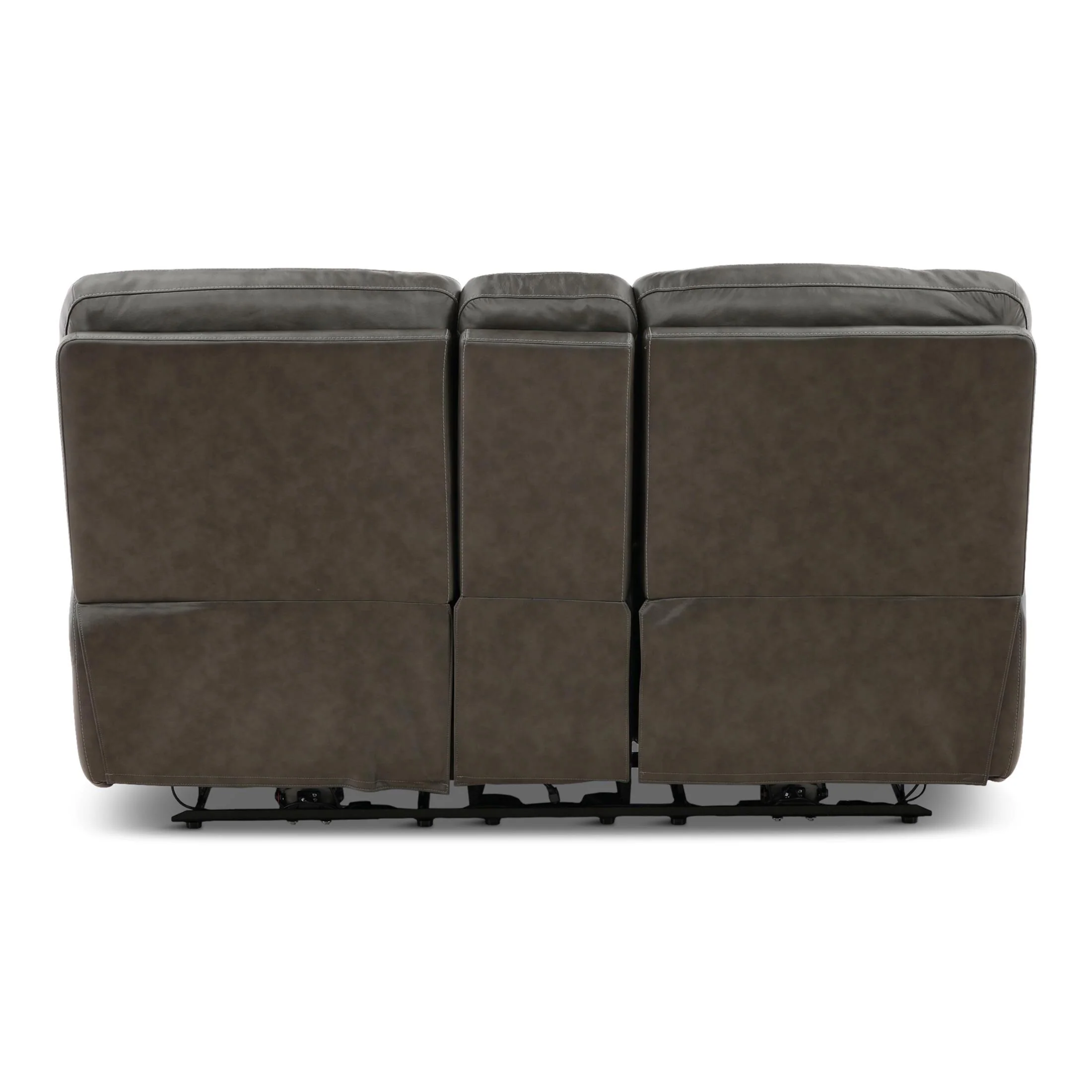 Flexsteel Walker Leather Power Reclining Console Loveseat - Image 24