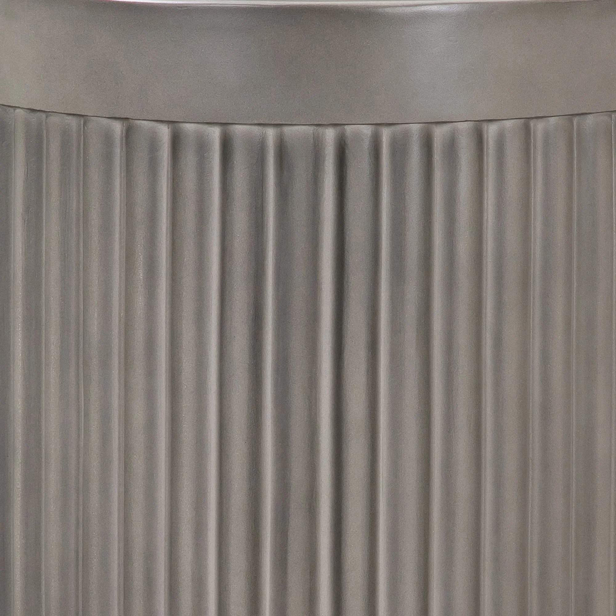 Wave Round Indoor/Outdoor End Table Stool - Image 5