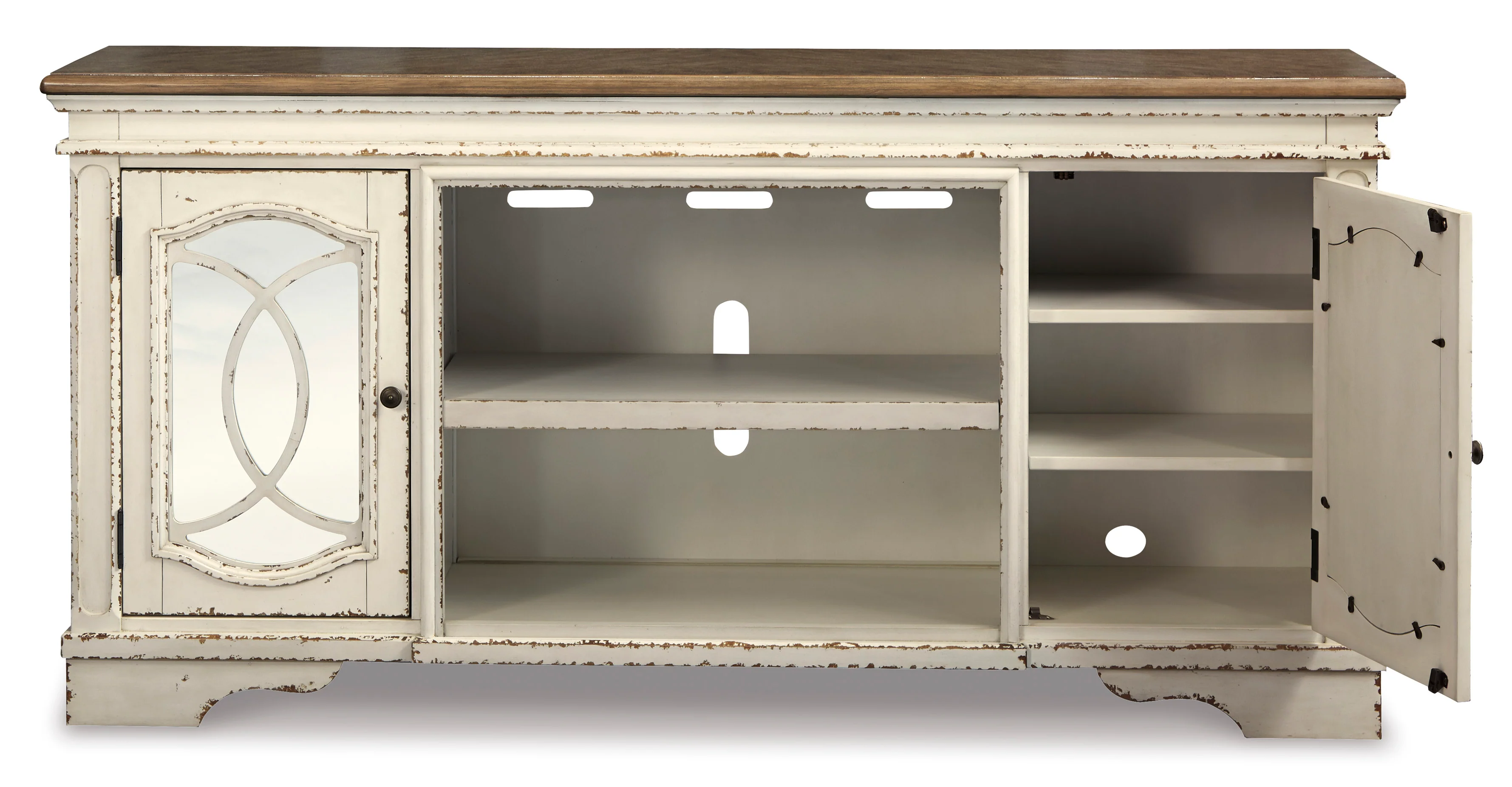 Realyn XL TV Stand with Fireplace Option